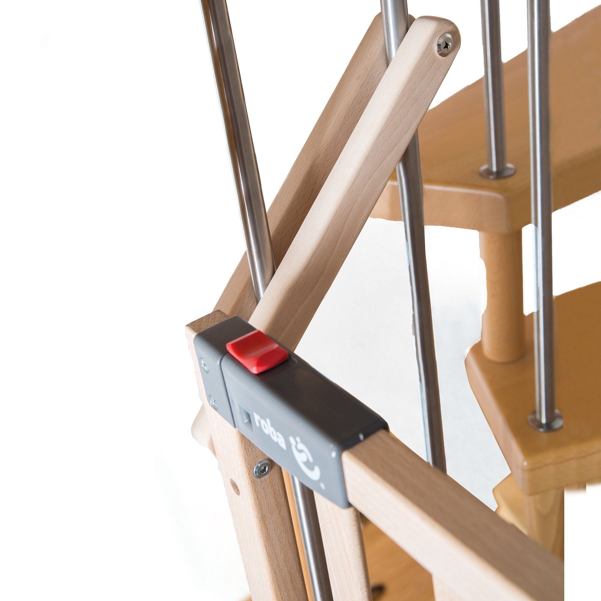 roba® Treppenschutzgitter Safety Up, Schutzgitter mit Ampelfunktion, Buche günstig online kaufen
