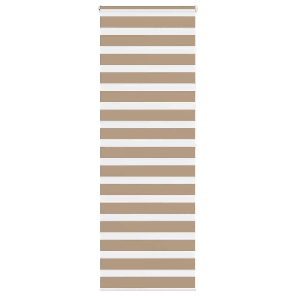 Rollo Doppelrollo Sandbraun 75x200 cm Stoffbreite 70,9 cm Polyester, vidaXL