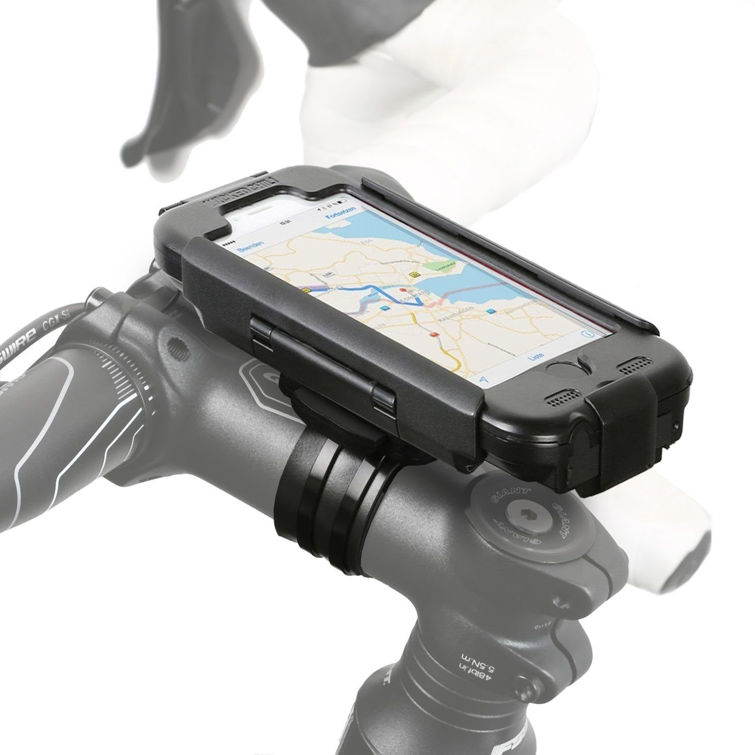 Wicked Chili »RainCase 3.0 Fahrrad Halterung für iPhone 6S / 6« Handy-Halterung,  (Set, passgenau, Wasser Schutz IPx4, mit Ladekabel- und Köpfhörer Buchse)