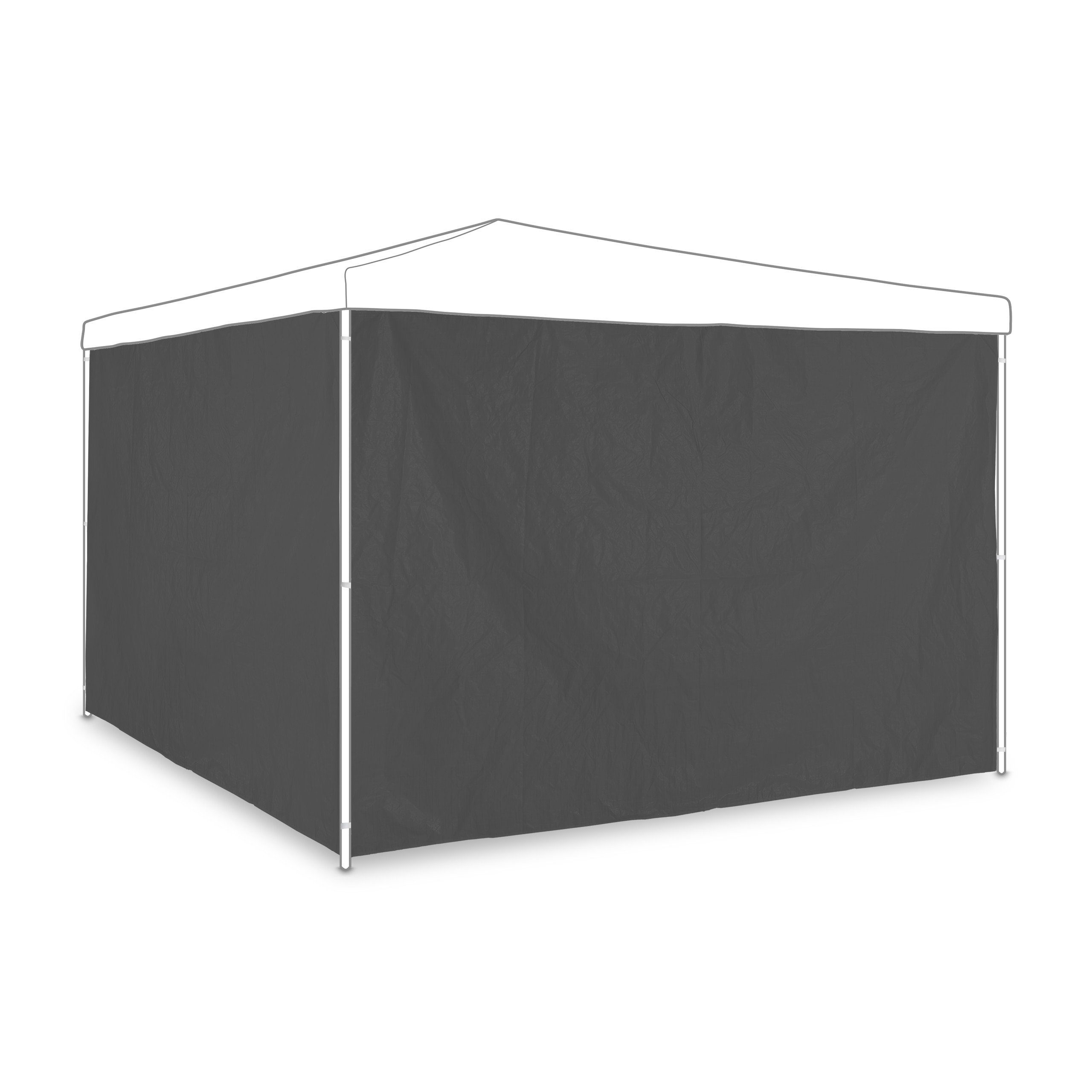 relaxdays Pavillon Graue Pavillon Seitenteile 2er günstig online kaufen