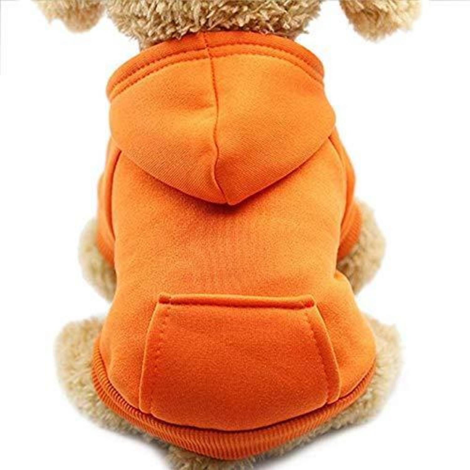 LuxusKollektion Hundepullover Hunde Kapuzenpullover Orange XS