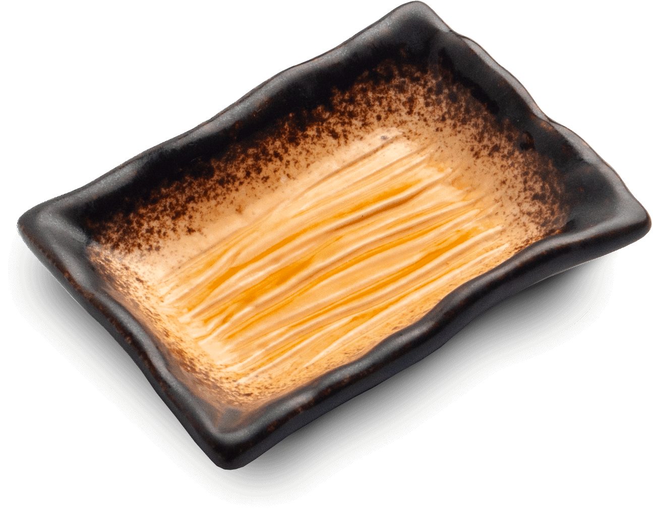 WestCraft Dipschale Sushi-accesories ASIATICA, Japan Schalen Dipschale Yaketa orange, Porzellan, Dipschalen aus hochwertigen Porzellan Sojasoße Schale Made in Japan