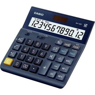 CASIO Taschenrechner Tischrechner 12-stellig, marine, Währungsumrechnung