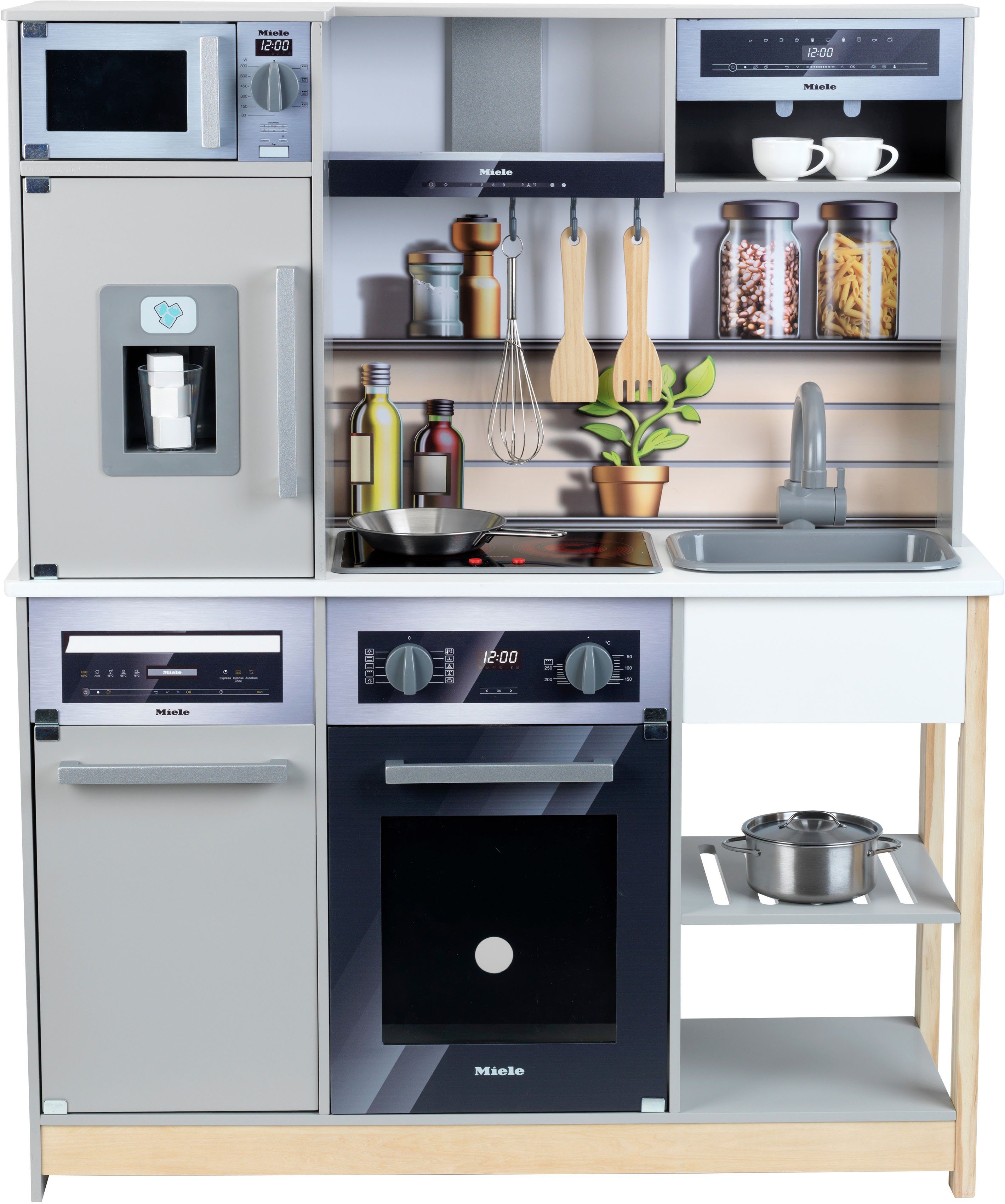 Klein Spielküche Miele Küche Family Holz, mit Licht- und Sound