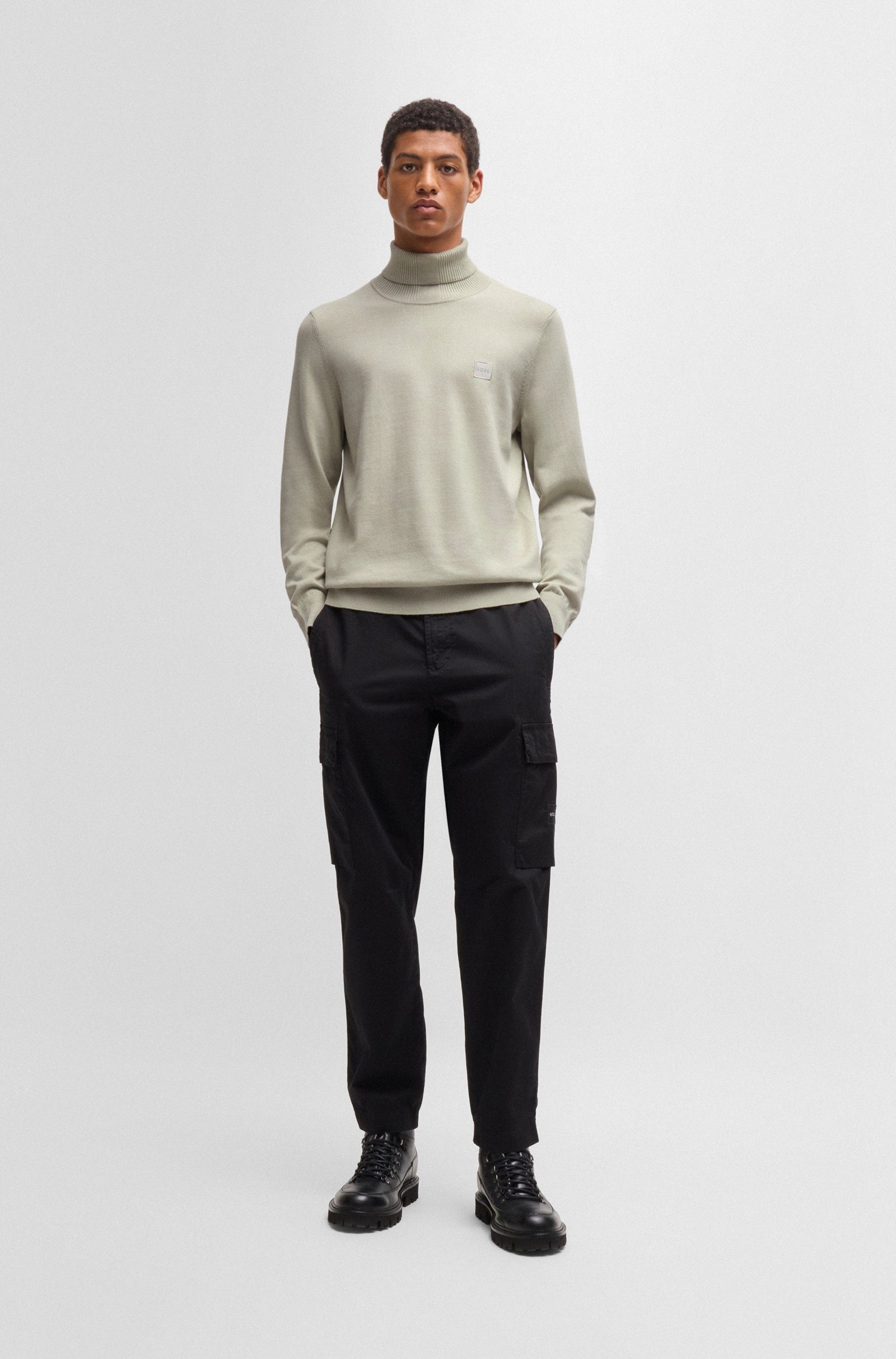 BOSS ORANGE Strickpullover Akiro-S (1-tlg)