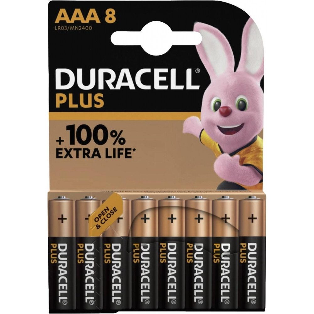 Duracell Duracell Plus-AAA Batterien für hohen Energiebedarf. Batterie, (1,5 V V), Hohe Energiedichte, besondere Langlebigkeit