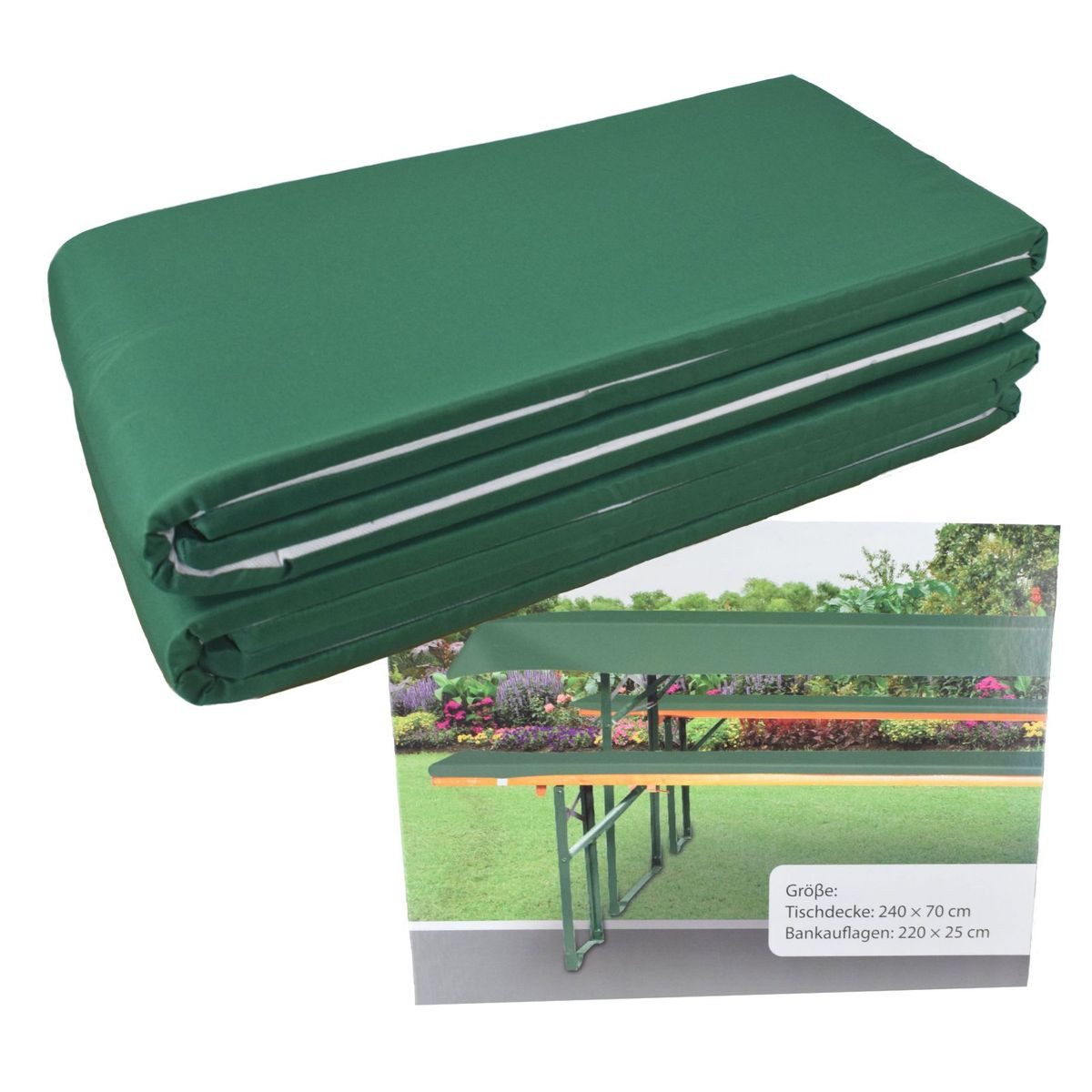 Marabellas Shop Bankauflage Polster für Bierzeltgarnituren ca. 220 x 25 x 2 günstig online kaufen