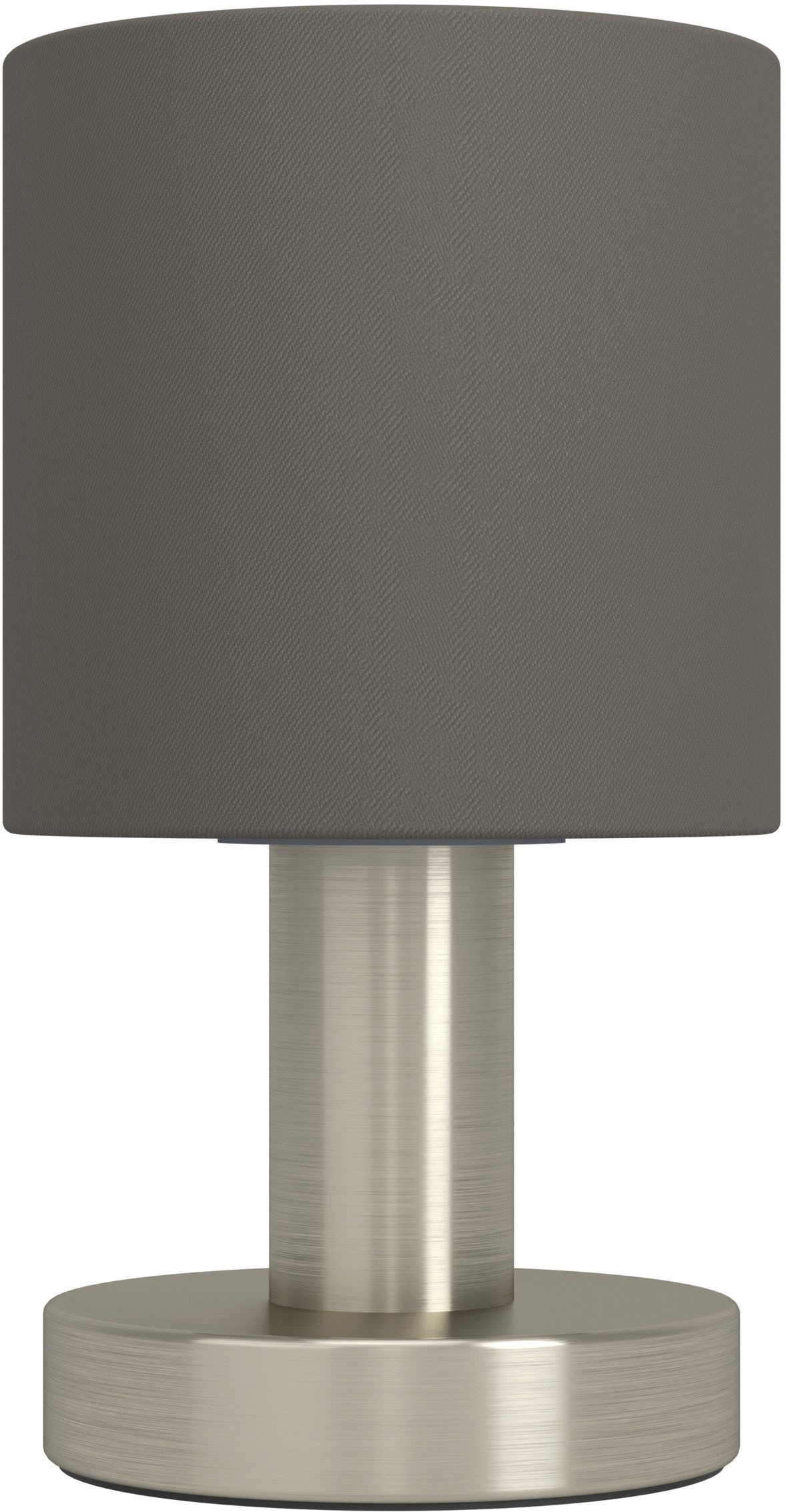 EGLO Tischleuchte MONTETTO Tischlampe - Stahl - E14 - 1X40W - IP20, Ein-/Ausschalter, ohne Leuchtmittel, Nachttischlampe, Schreibtischleuchte, Leselampe, H18 x Ø10 cm