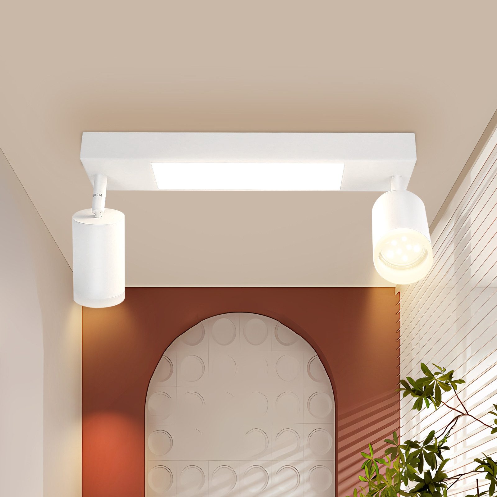 Nettlife Deckenstrahler Schwarz Schlafzimmer LED Deckenleuchte günstig online kaufen