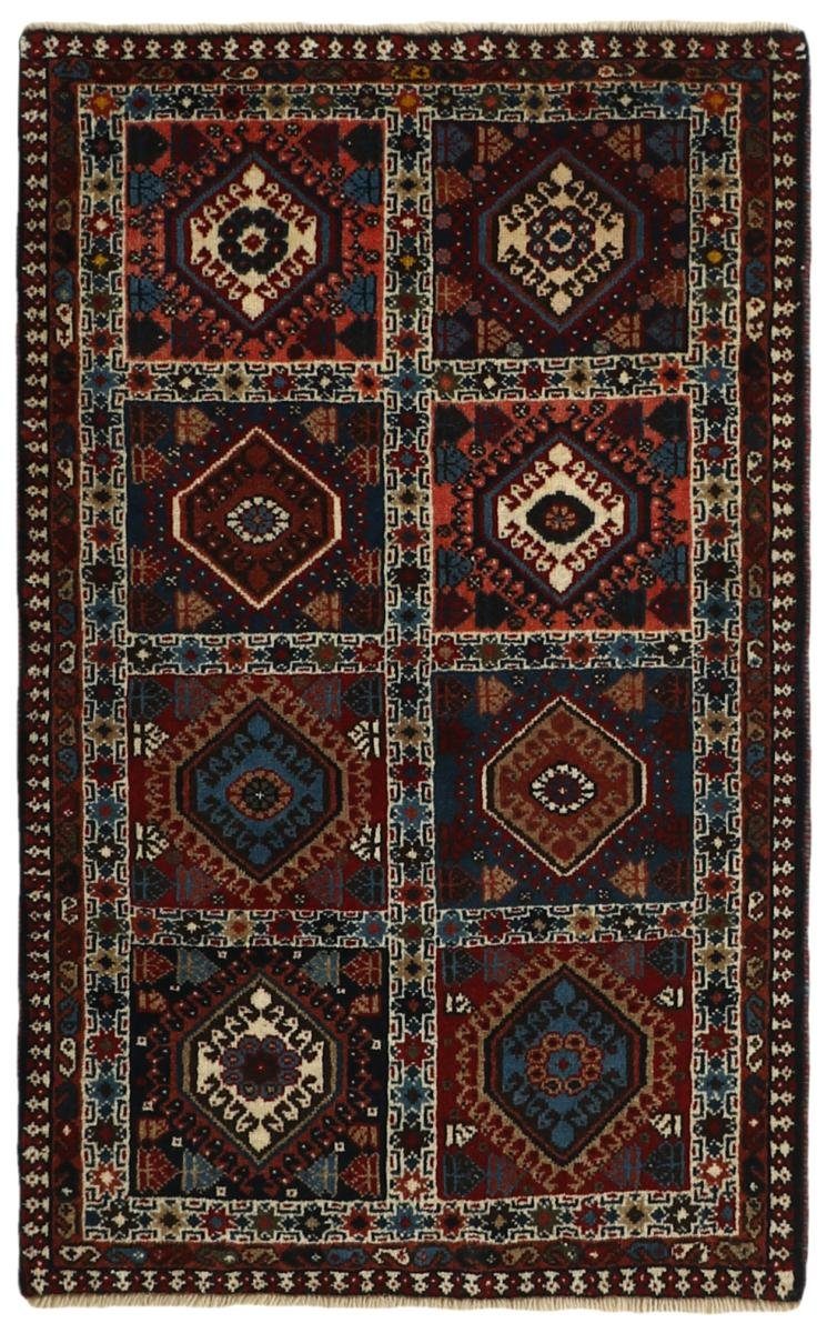 Orientteppich Yalameh 61x99 Handgeknüpfter Orientteppich / Perserteppich, Nain Trading, rechteckig, Höhe: 12 mm