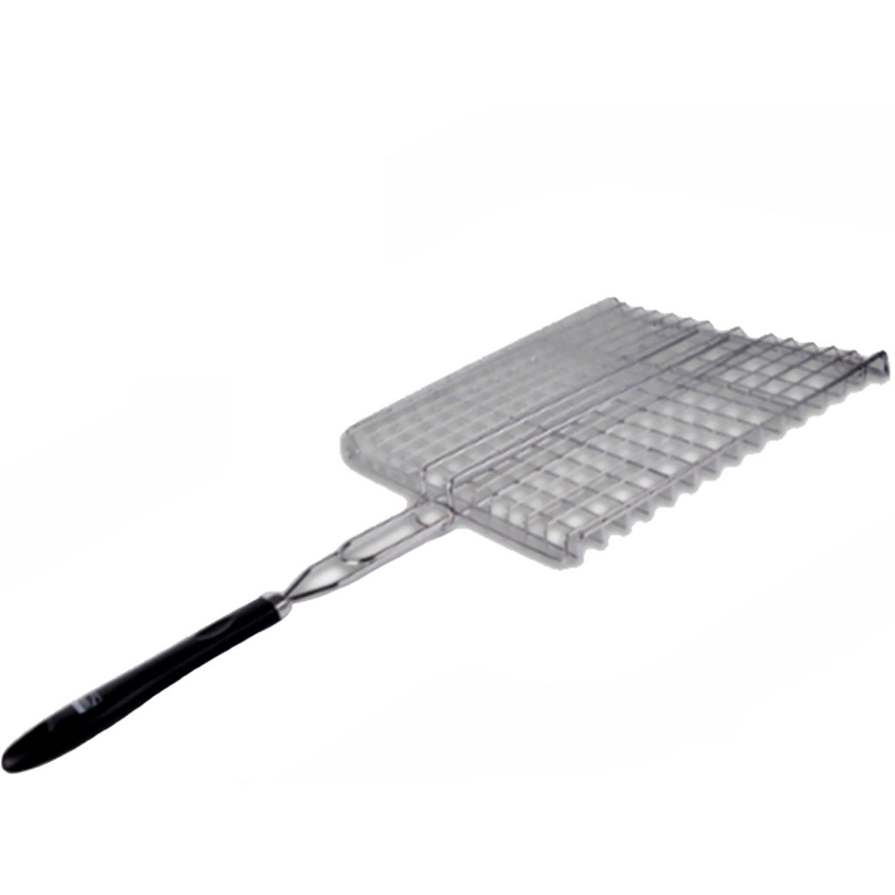 trade4less Grillrost iDECT Edelstahl-Grillkorb mit Griff, 59x29 cm, Fisch, Gemüse & Steak (1er), Wender für Fisch, Fleisch & Gemüse aus robustem Edelstahl 59x29cm