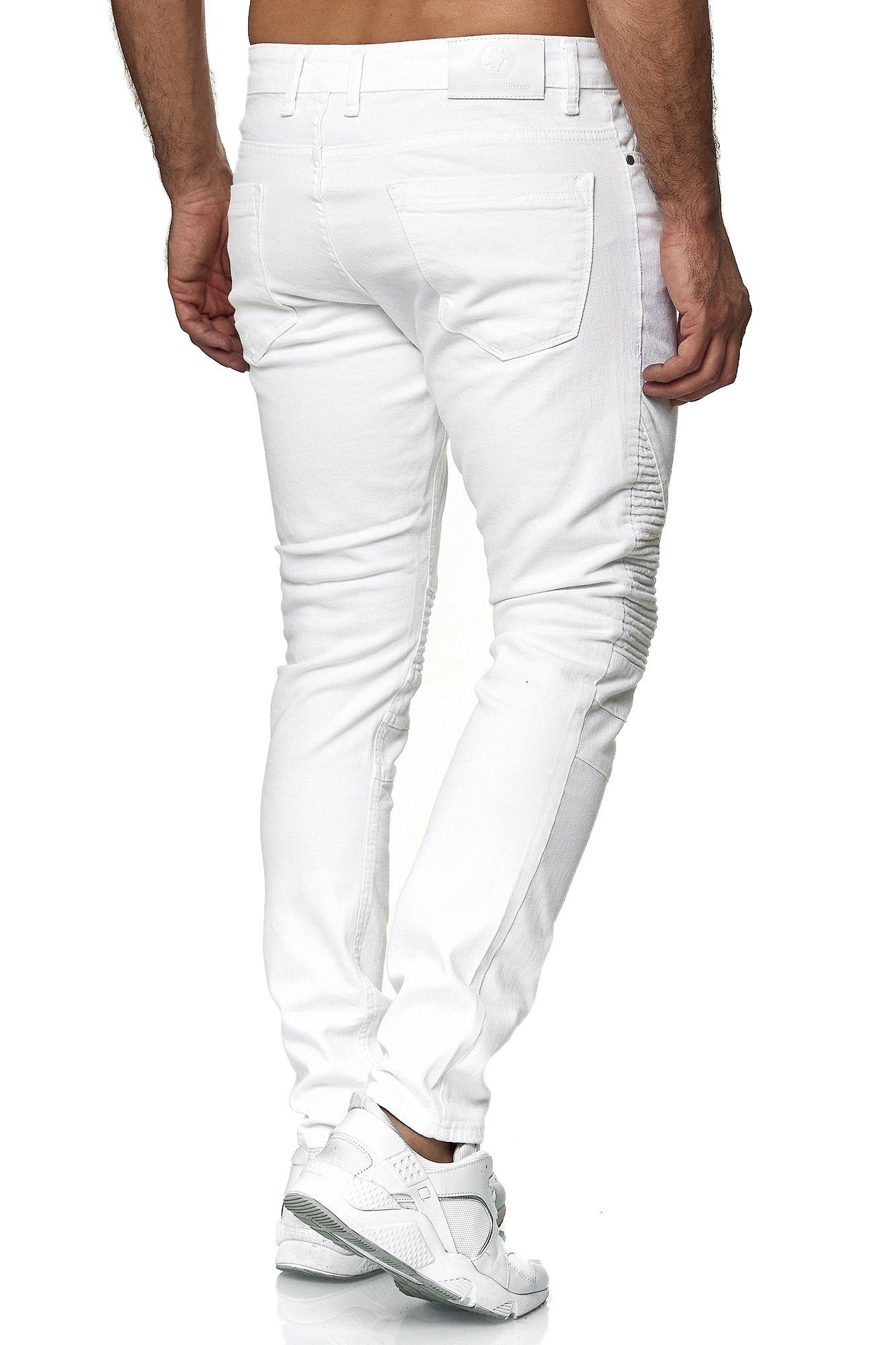 Tazzio Slim-fit-Jeans 16517 in cooler Biker-Optik