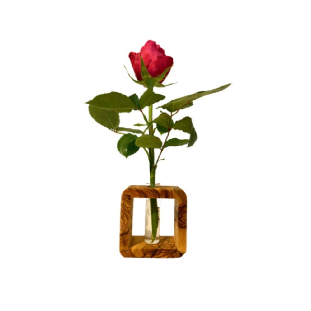 Olivenholz-erleben Dekovase Blumenvase QUENTIN aus Olivenholz günstig online kaufen