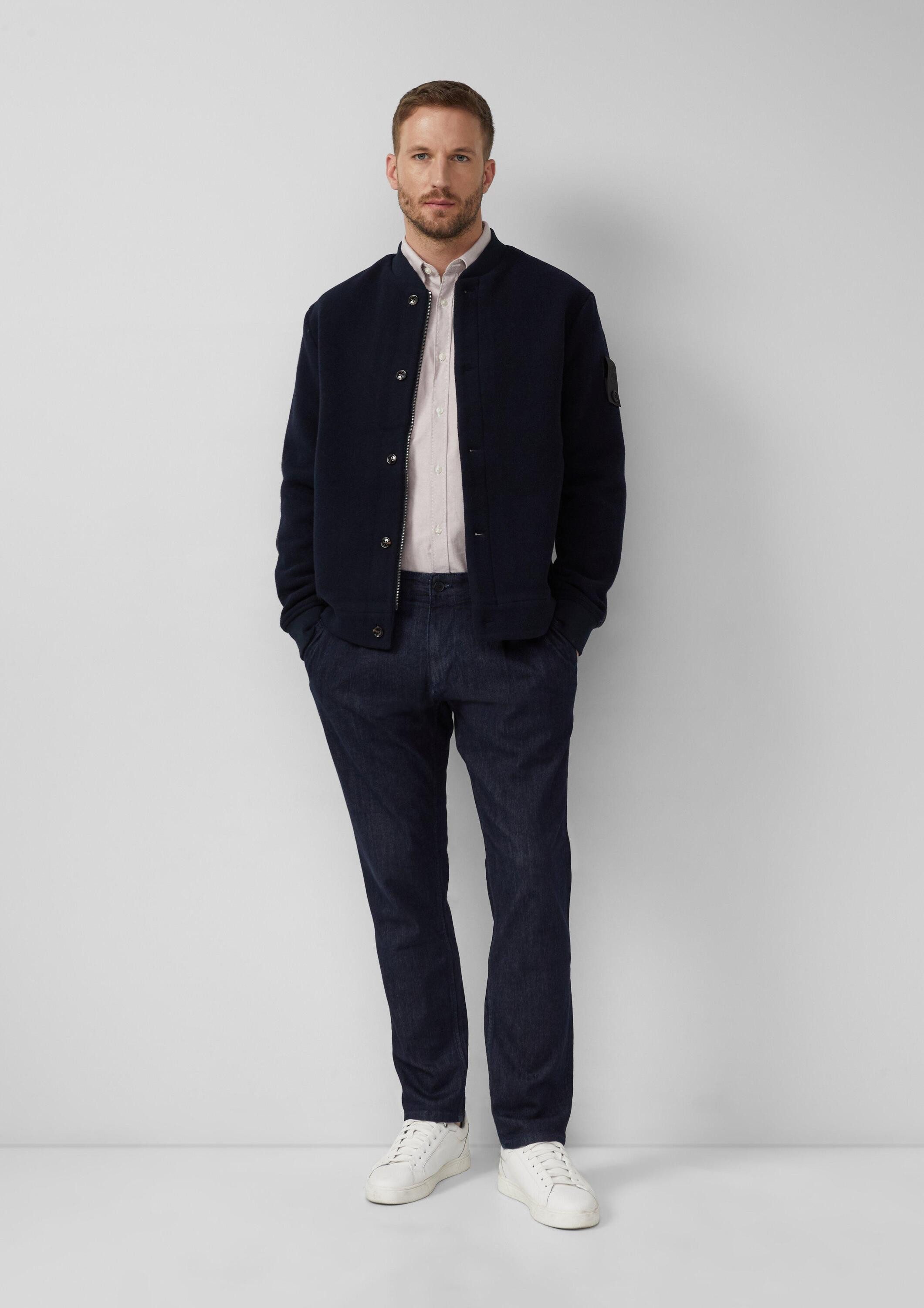 s.Oliver Langarmhemd Hemd Regular Fit: Oxfordhemd mit Button-Down-Kragen