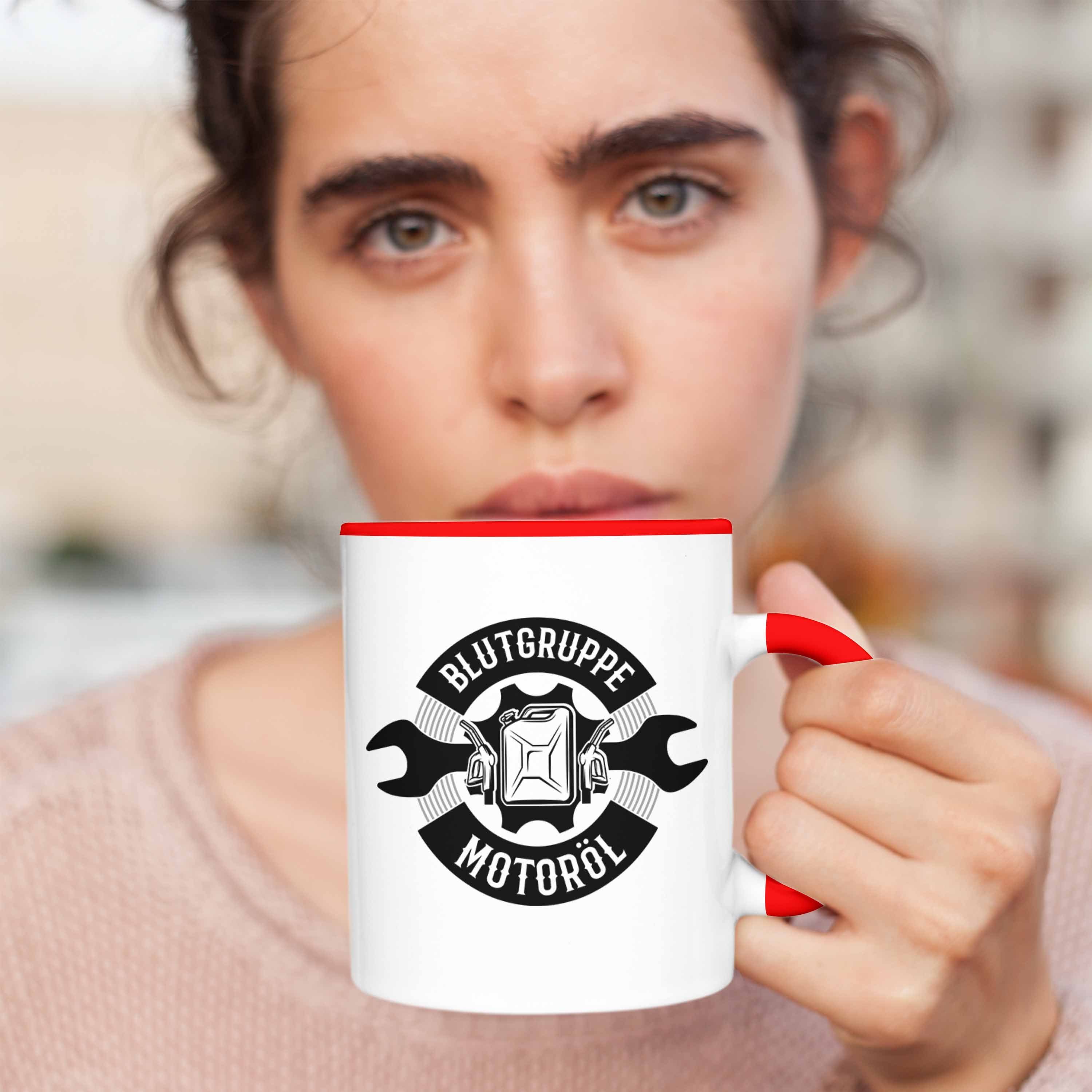 Spruch Rot Mechaniker KFZ Trendation Tasse Geschenk Tasse Männer KFZ Geschenk Mechatroniker