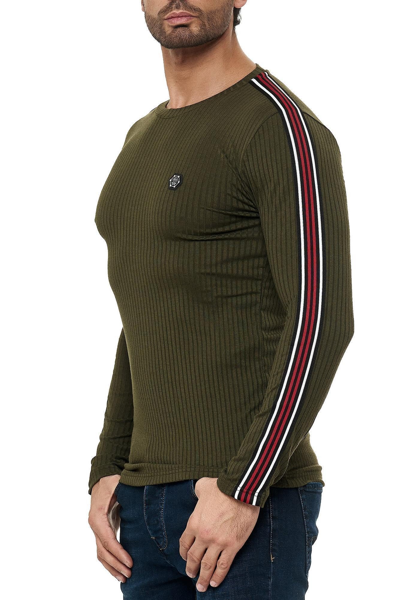 RedBridge Strickpullover Figurbetont Feinstrick Longsleeve Slim günstig online kaufen