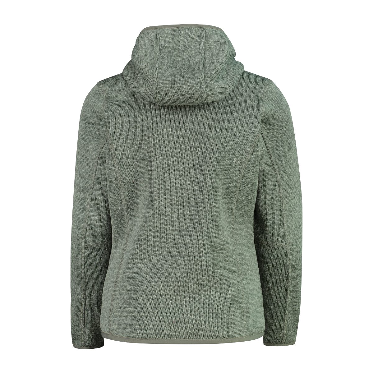 CMP Strickfleecejacke KID G JACKET FIXED HOOD wärmende Strickfleecejacke aus Polyester, mit Kapuze und Kinnschutz