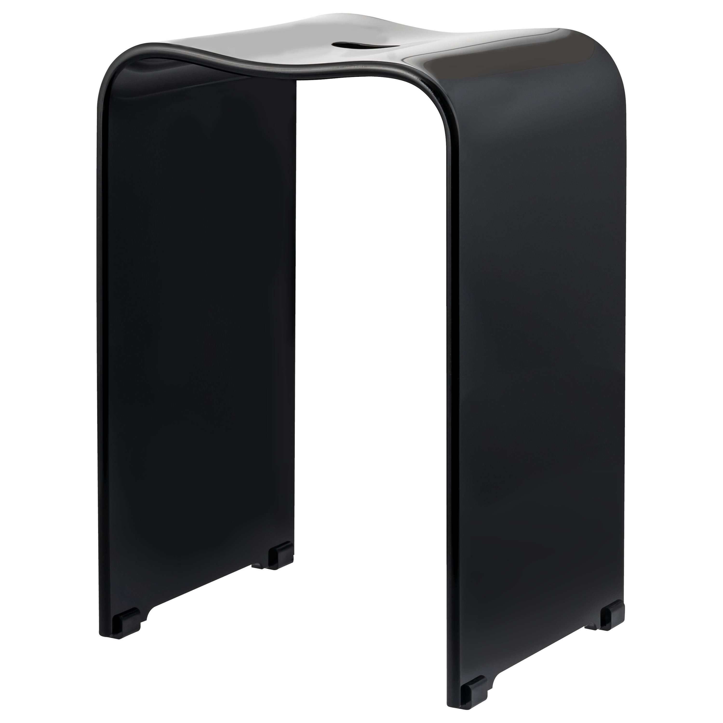 bremermann Dusch- und Badhocker Badhocker, Duschhocker aus Acryl, ca. 33 x 27,5 x 48 cm, ergonomisch, belastbar bis 130 kg