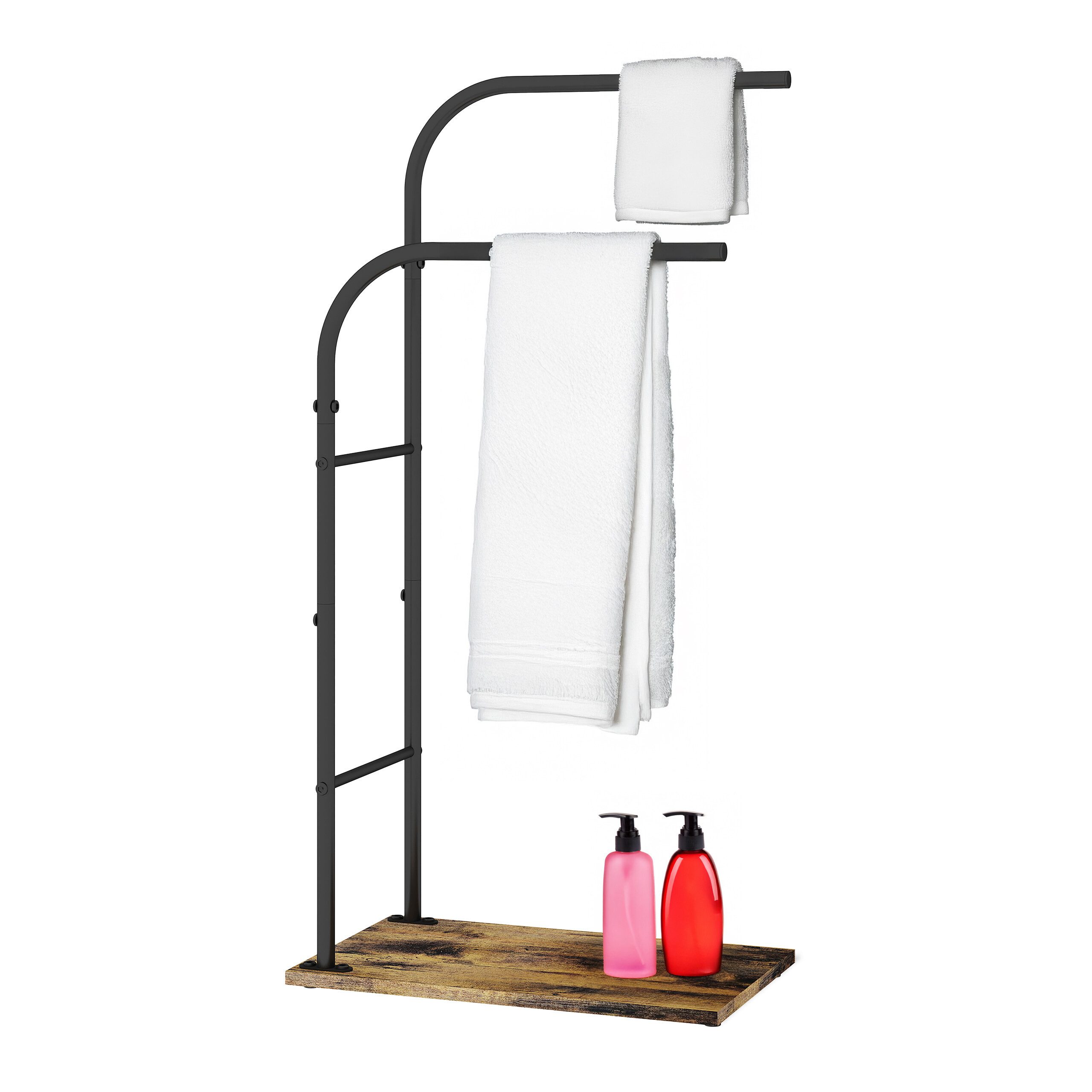 relaxdays Handtuchständer Industrial Handtuchständer mit Ablage günstig online kaufen
