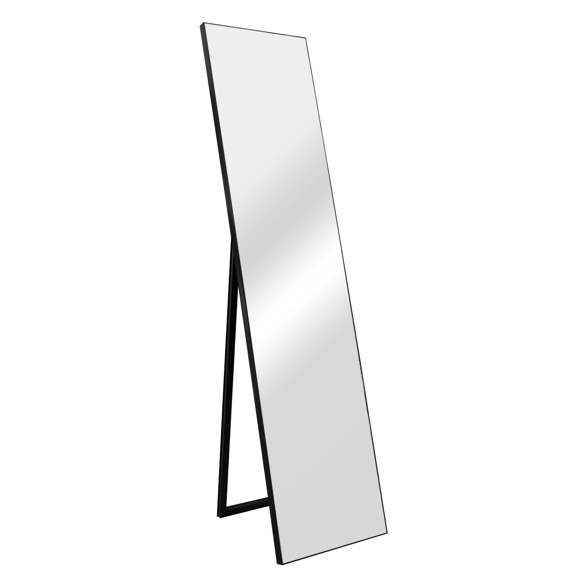 en.casa Standspiegel, »Barletta« Ganzkörperspiegel 150x35 cm Schwarz günstig online kaufen