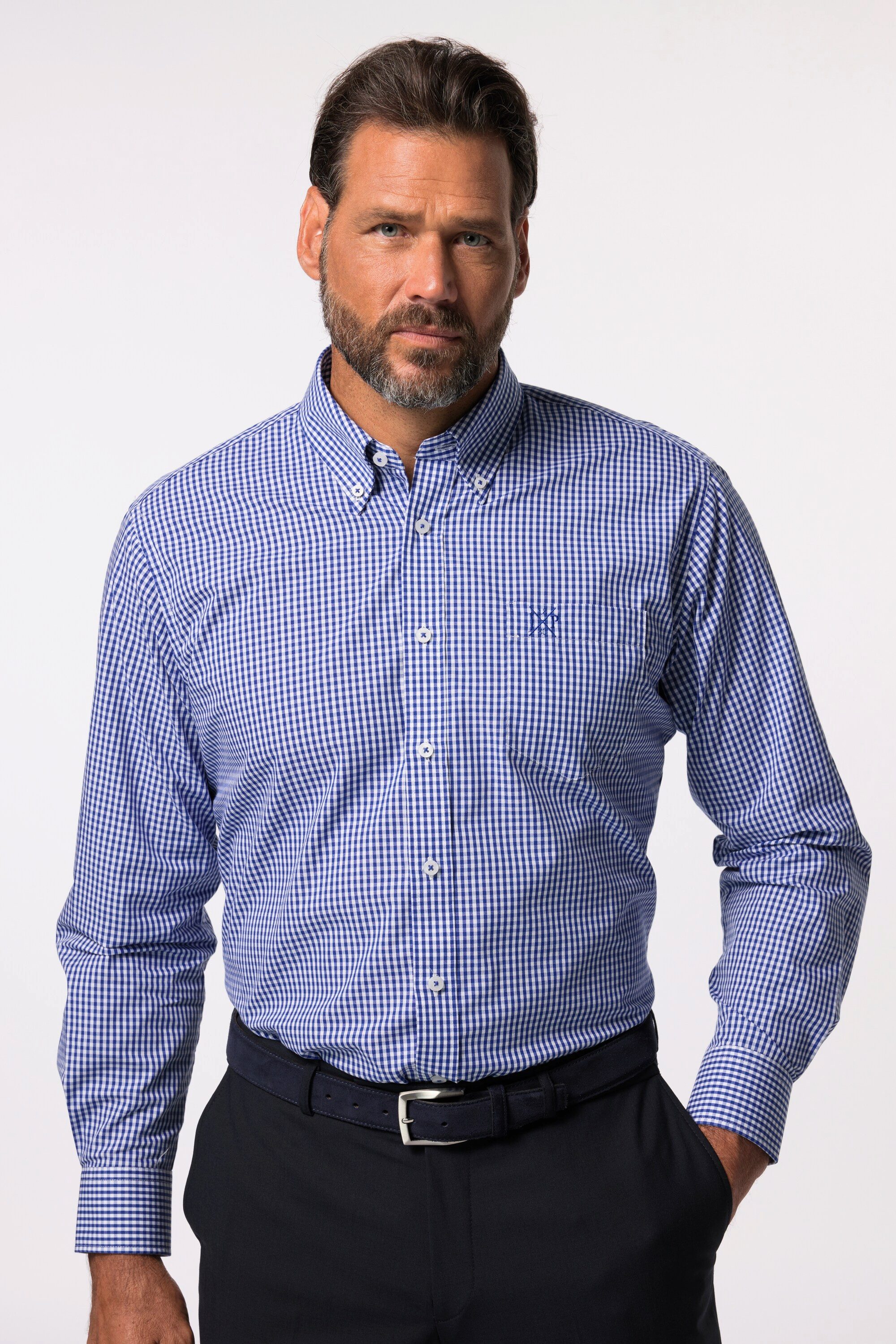 JP1880 Businesshemd Hemd Vichy-Karo bis 8XL Comfort Fit günstig online kaufen
