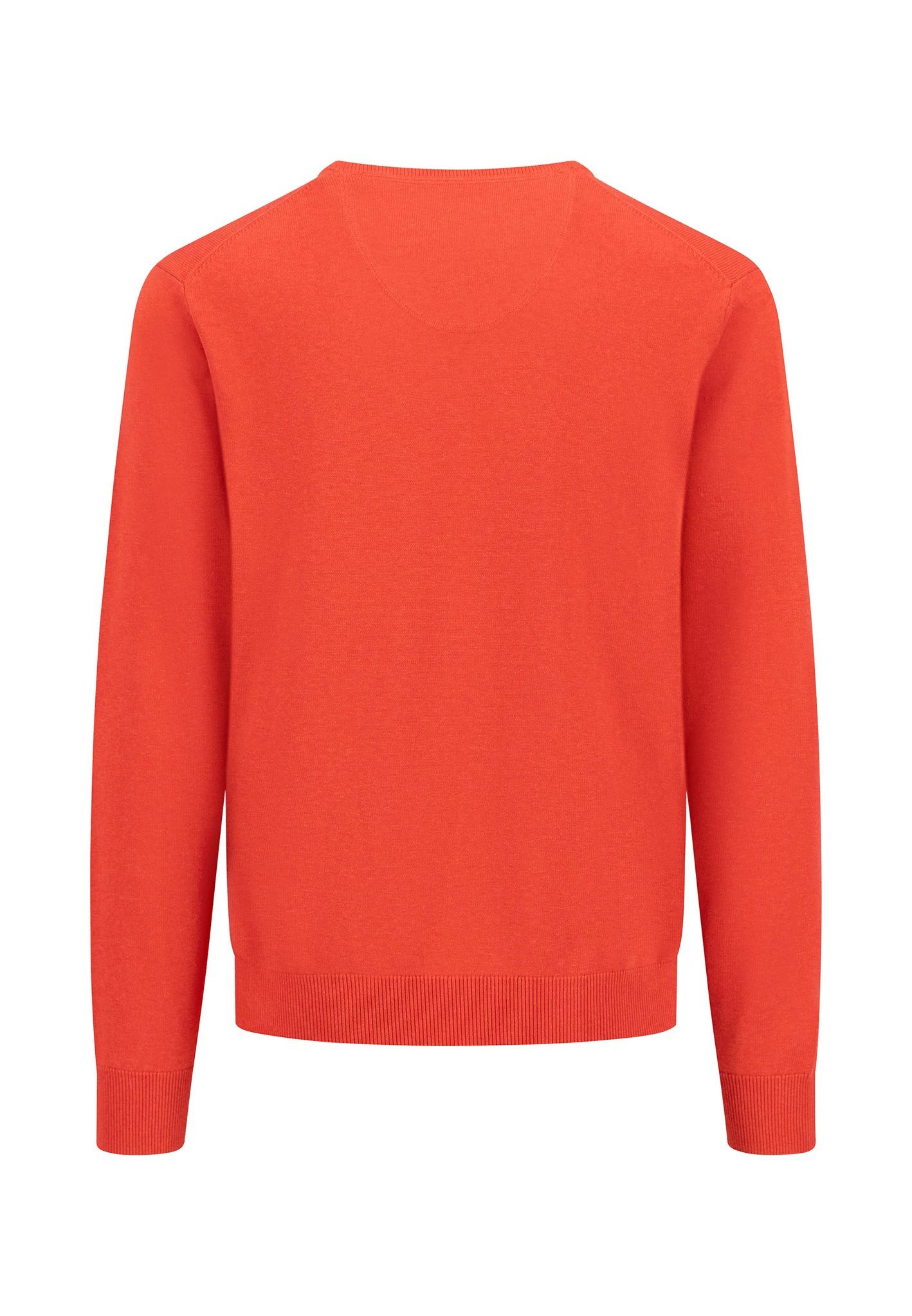 FYNCH-HATTON Strickpullover mit Logostickerei und V-Ausschnitt günstig online kaufen