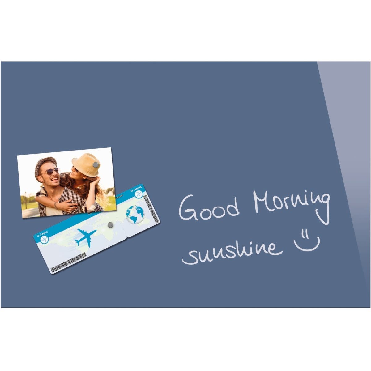 Sigel Wandtafel Magnettafel Glas Be!Board Powder Blue 600x400x9mm