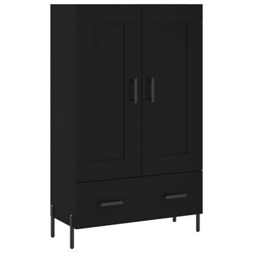 furnicato Sideboard Highboard Schwarz 69,5x31x115 cm Holzwerkstoff