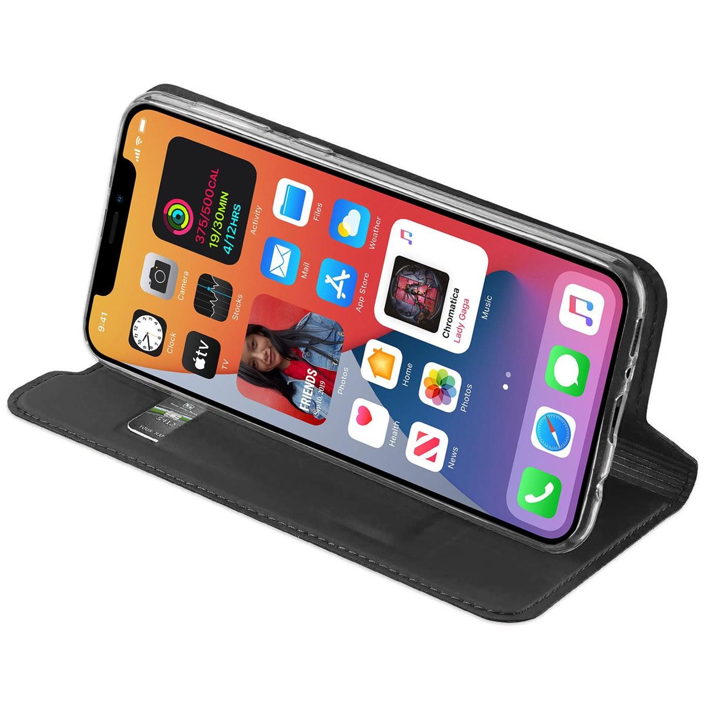 CoolGadget Handyhülle Magnet Case Handy Tasche für Apple iPhone 12 / 12 Pro 6.1 Zoll, Hülle Klapphülle Slim Cover für iPhone 12, iPhone 12 Pro Schutzhülle – Bild 4 von 5