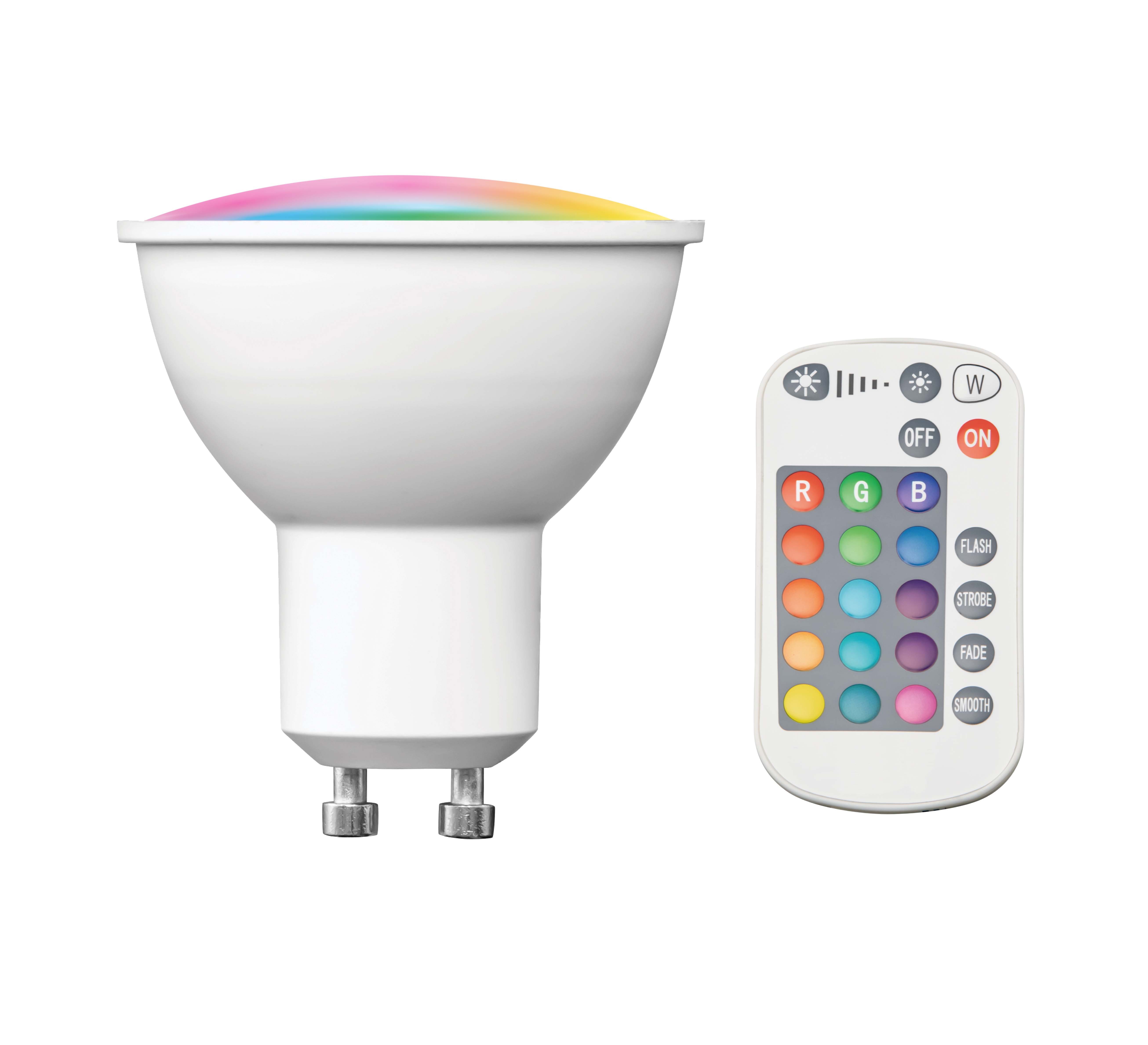 Northpoint LED-Leuchtmittel LED GU10 RGB 2700K mit Infrarot Fernbedienung 4 günstig online kaufen