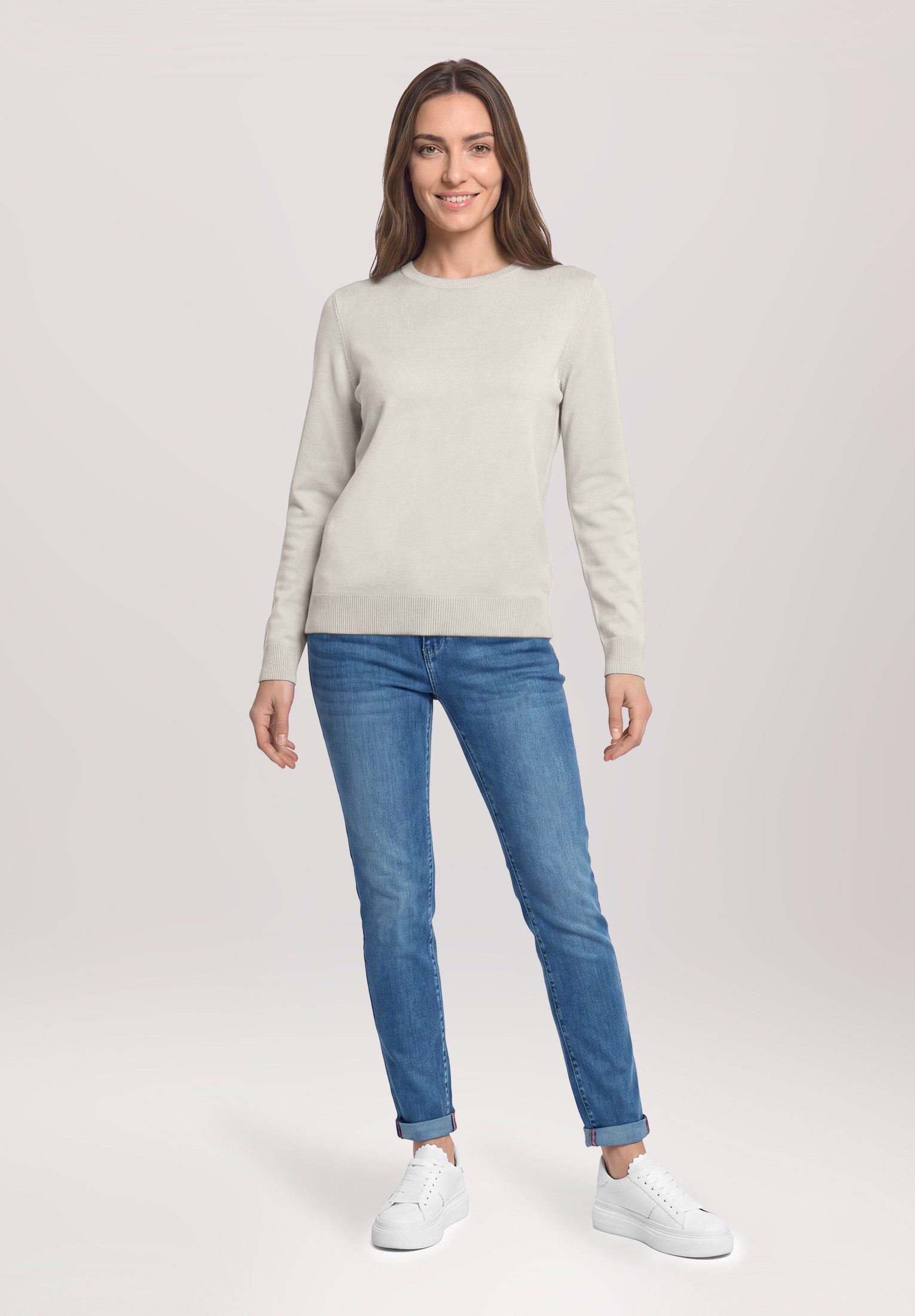 Betty Barclay Strickpullover Damen mit Rundhalsausschnitt (1-tlg)