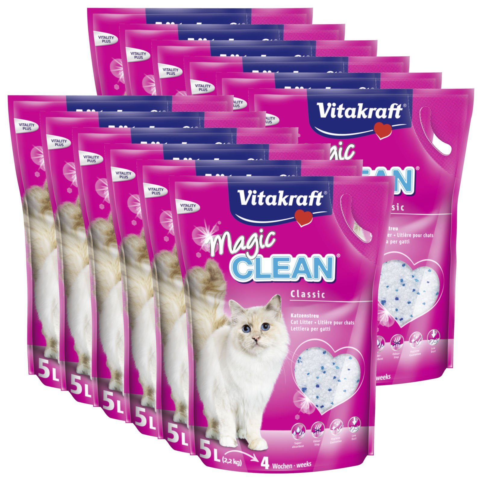 Katzenstreu Katzenstreu Magic Clean 12x 5 Liter