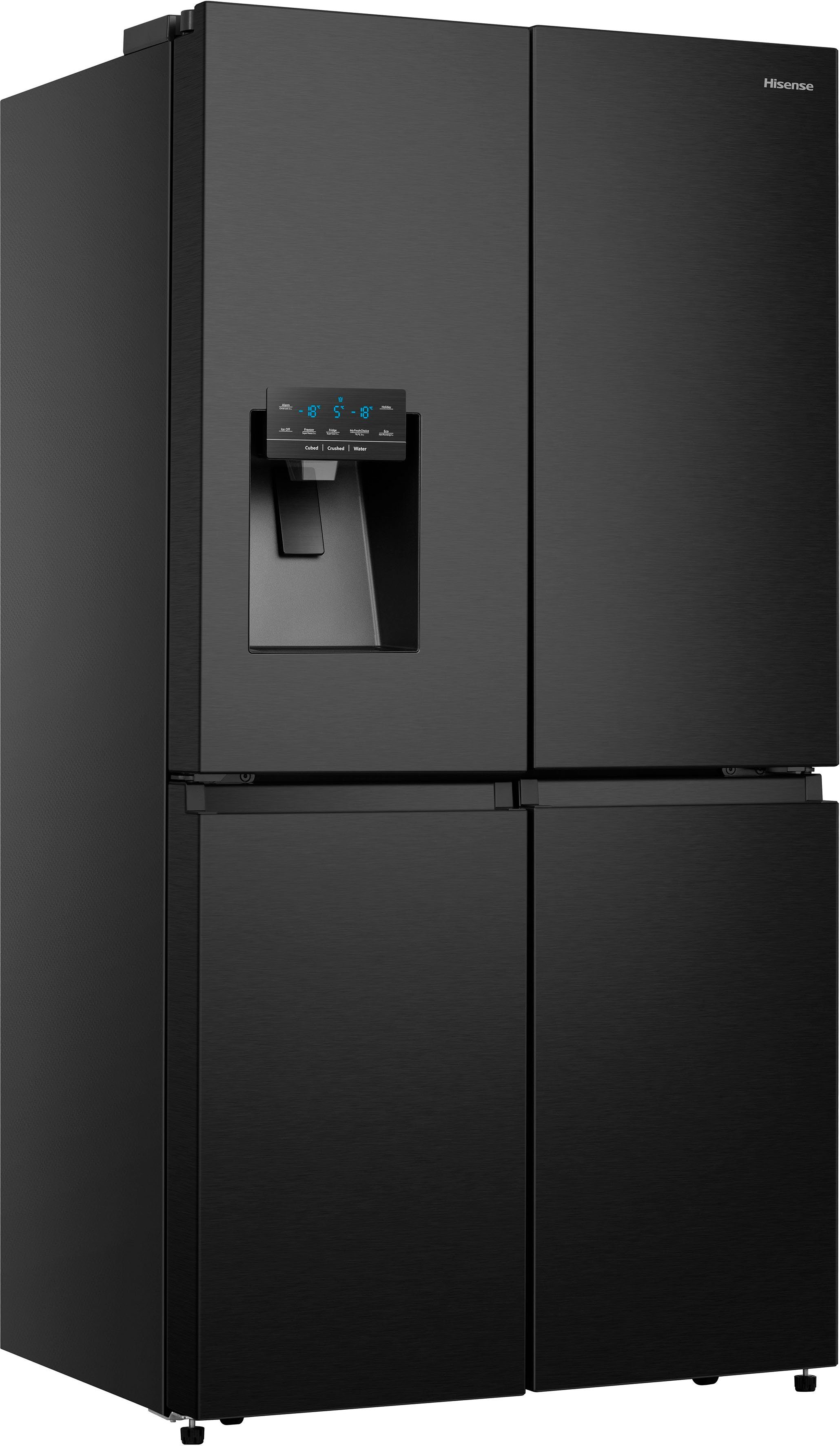 Hisense Multi Door RQ760N4BFE, 178,5 cm hoch, 91,4 cm breit Gebürstetes Edelstahl/schwarz