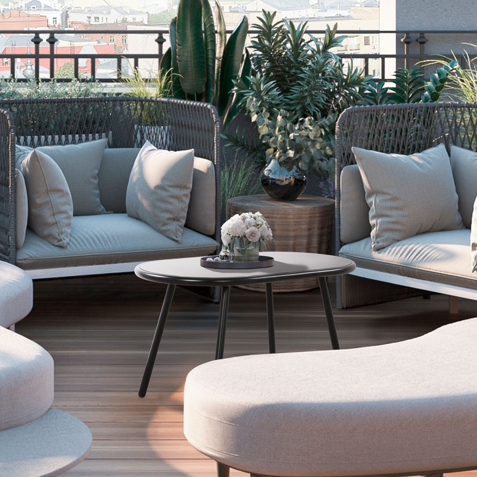 CLP Couchtisch Velva, Loungetisch wetterbeständig und UV-beständig