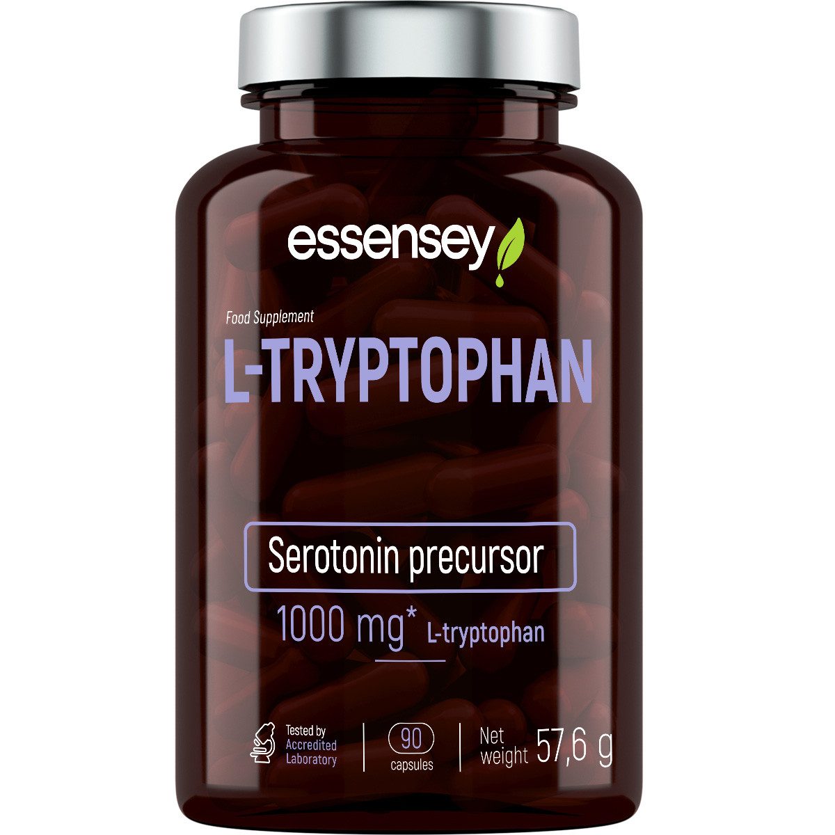 Essensey® L-TRYPTOPHAN 1000mg 90 Kapseln Täglich 2 Kapsel, unzerkaut mit Wasser einnehmen
