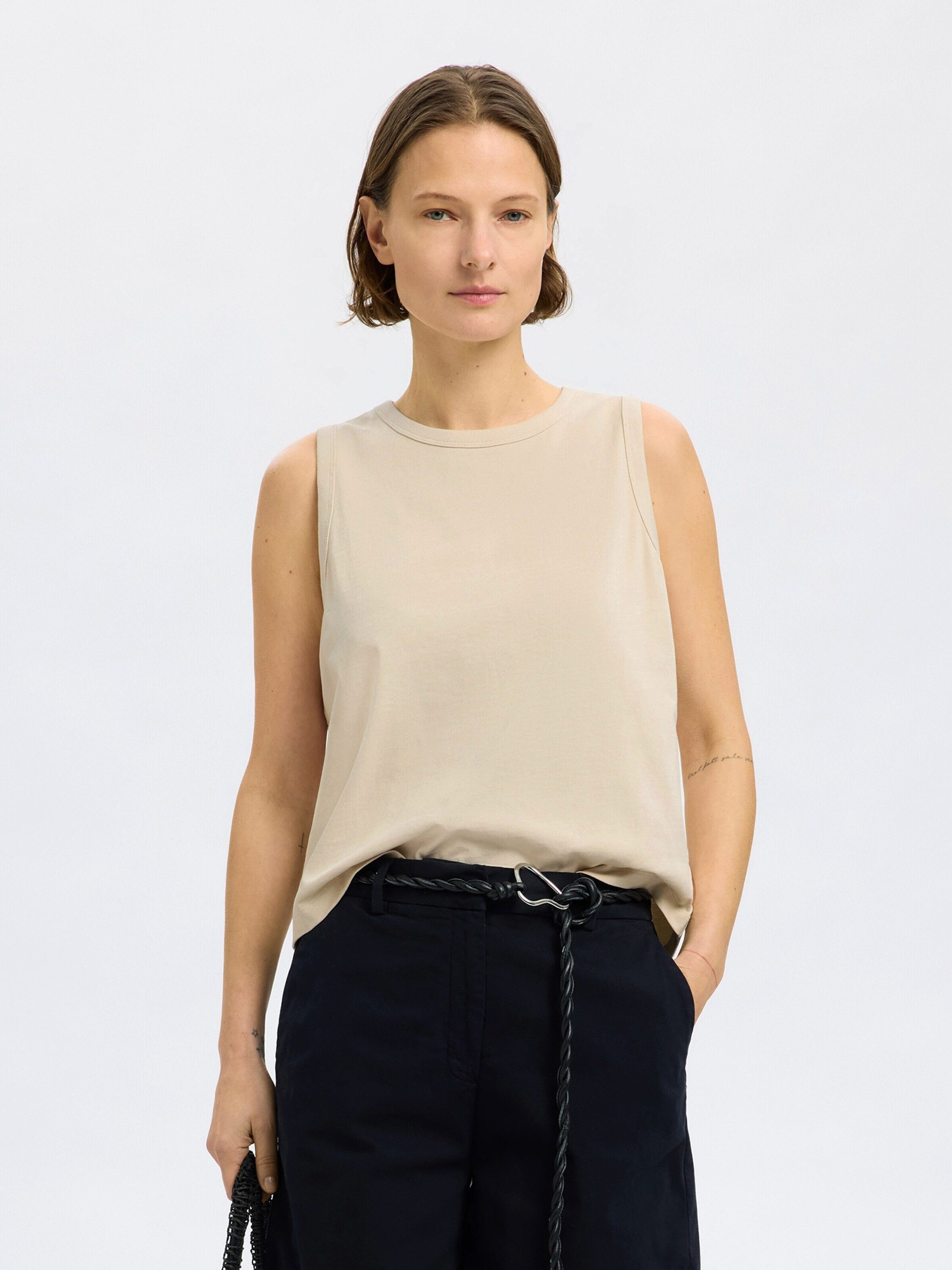 Selected Shirttop SLFEssential (1-tlg) Plain/ohne Details