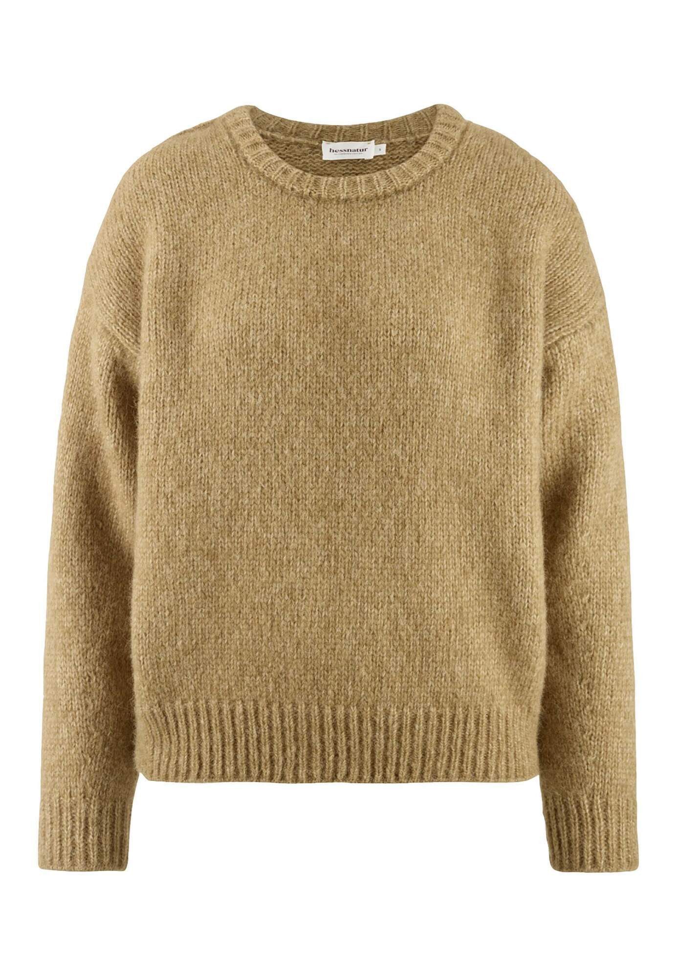 Hessnatur Strickpullover Relaxed aus Alpaka mit Bio-Baumwolle (1-tlg) günstig online kaufen