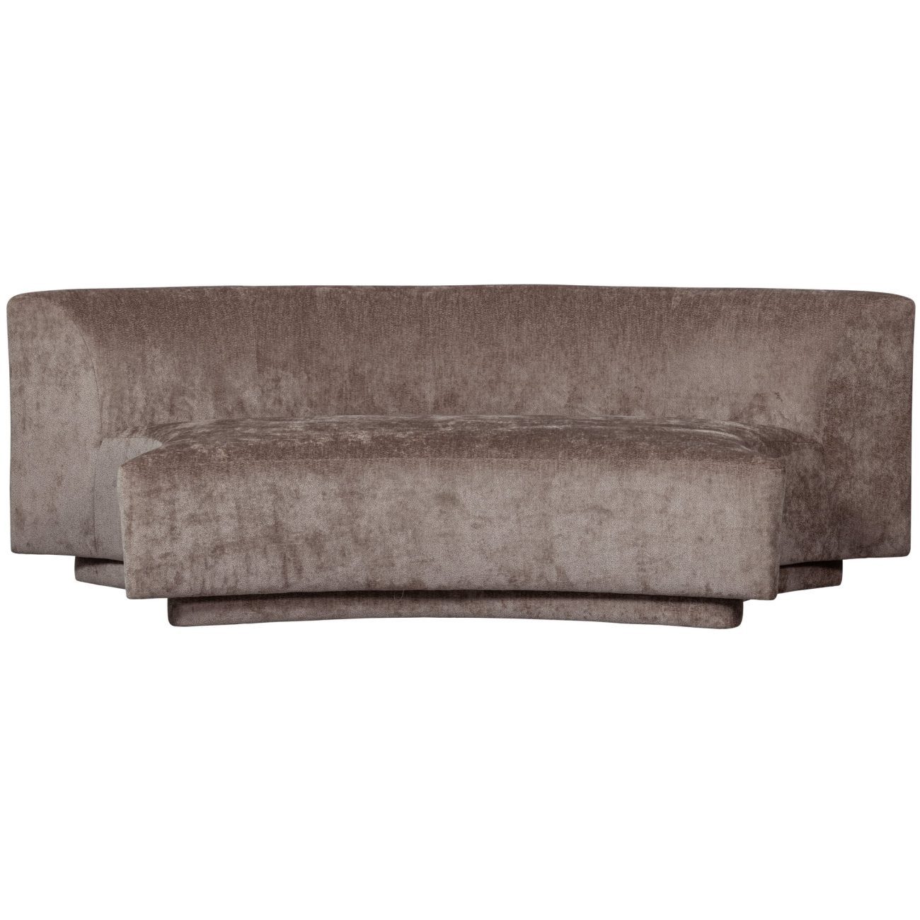 WOOOD Sofa Popular aus Chenille-Stoff, Taupe