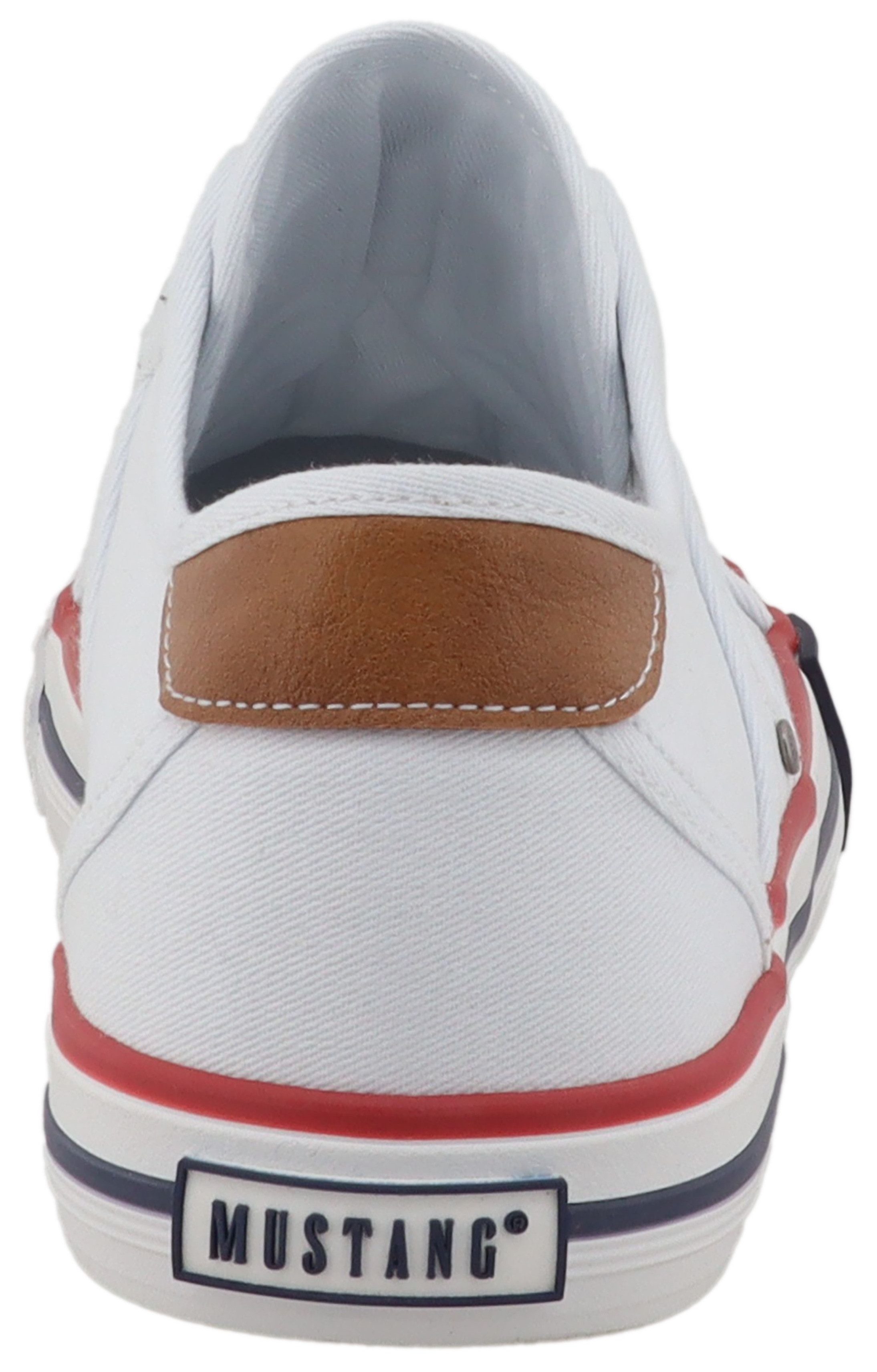 Mustang Shoes Winona Slip-On Sneaker Slipper, Halbschuh mit modischen Kontrastnähten