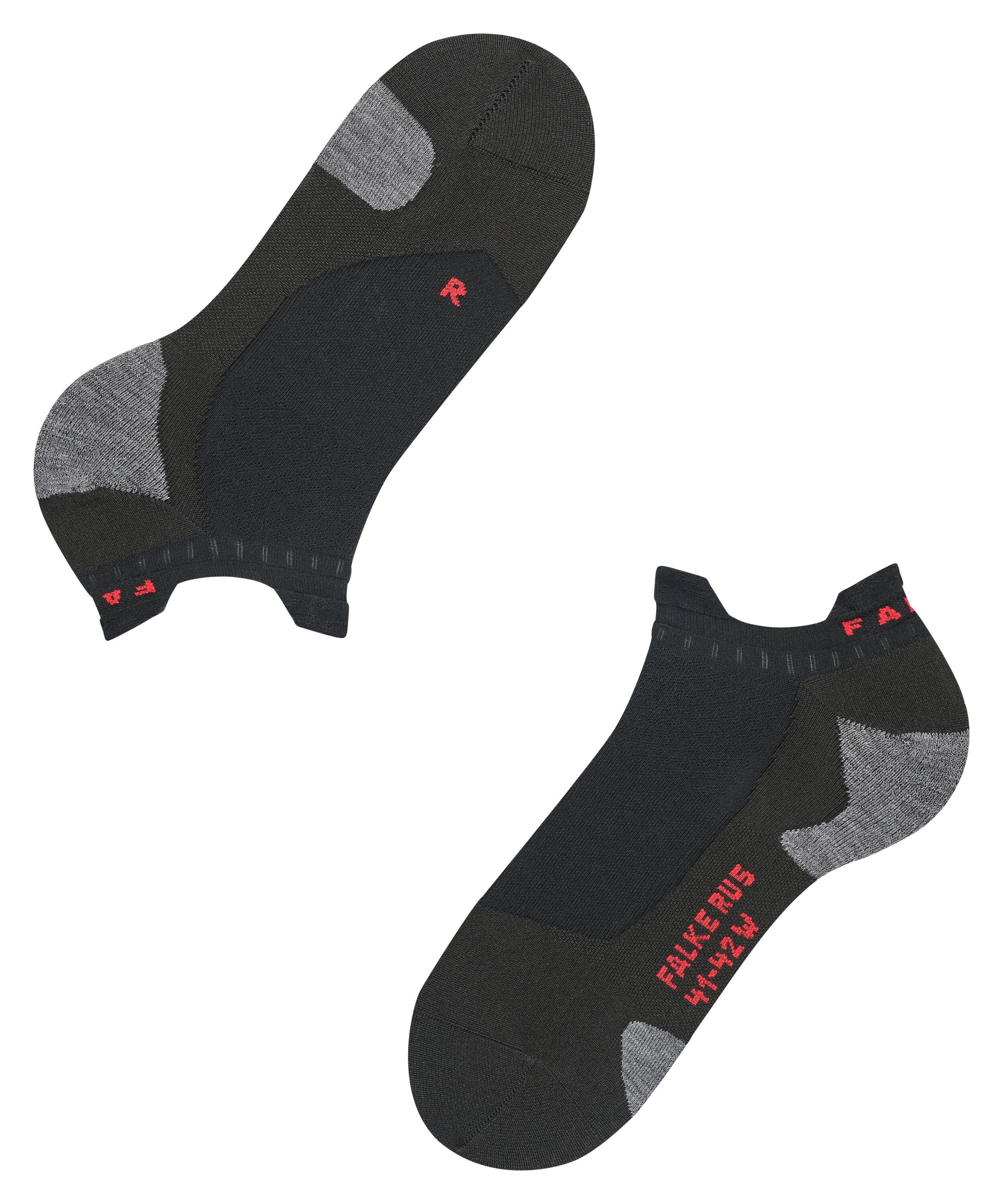 Laufsocken (1-Paar) Läufe Race FALKE black-mix ultraleicht RU5 (3010) für schnelle Invisible