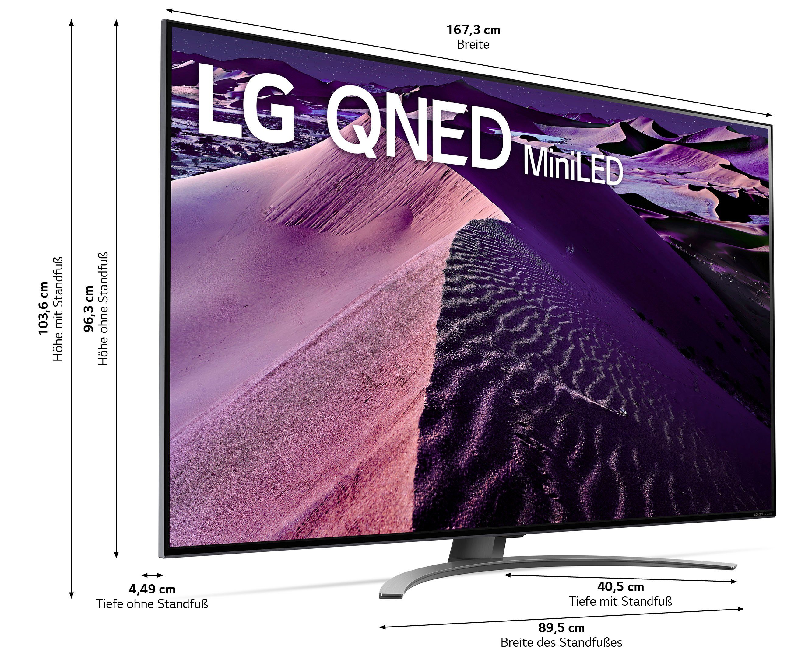 LG 75QNED869QA QNED-Fernseher (189 cm/75 Zoll, 4K Ultra HD, Smart-TV)