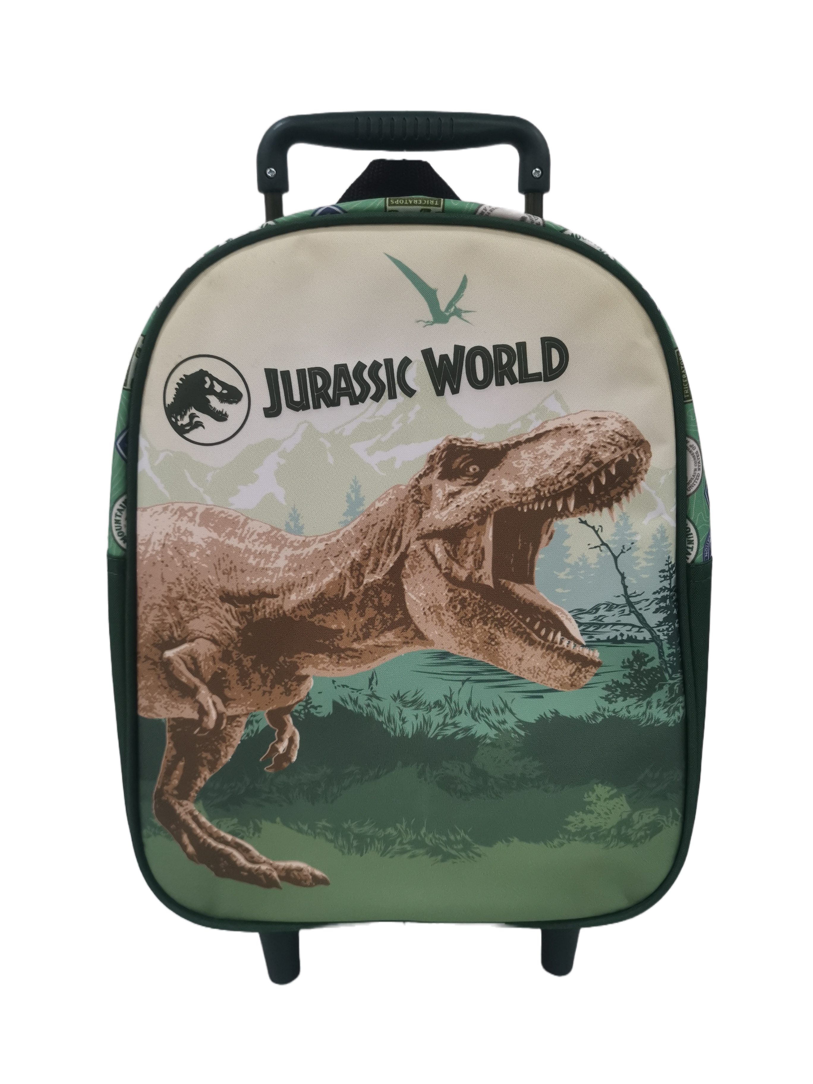 Jurassic World Kinderrucksack Jurassic World 3 Rucksack Trolley 30cm Tasche Schultasche 3-6 Jahre