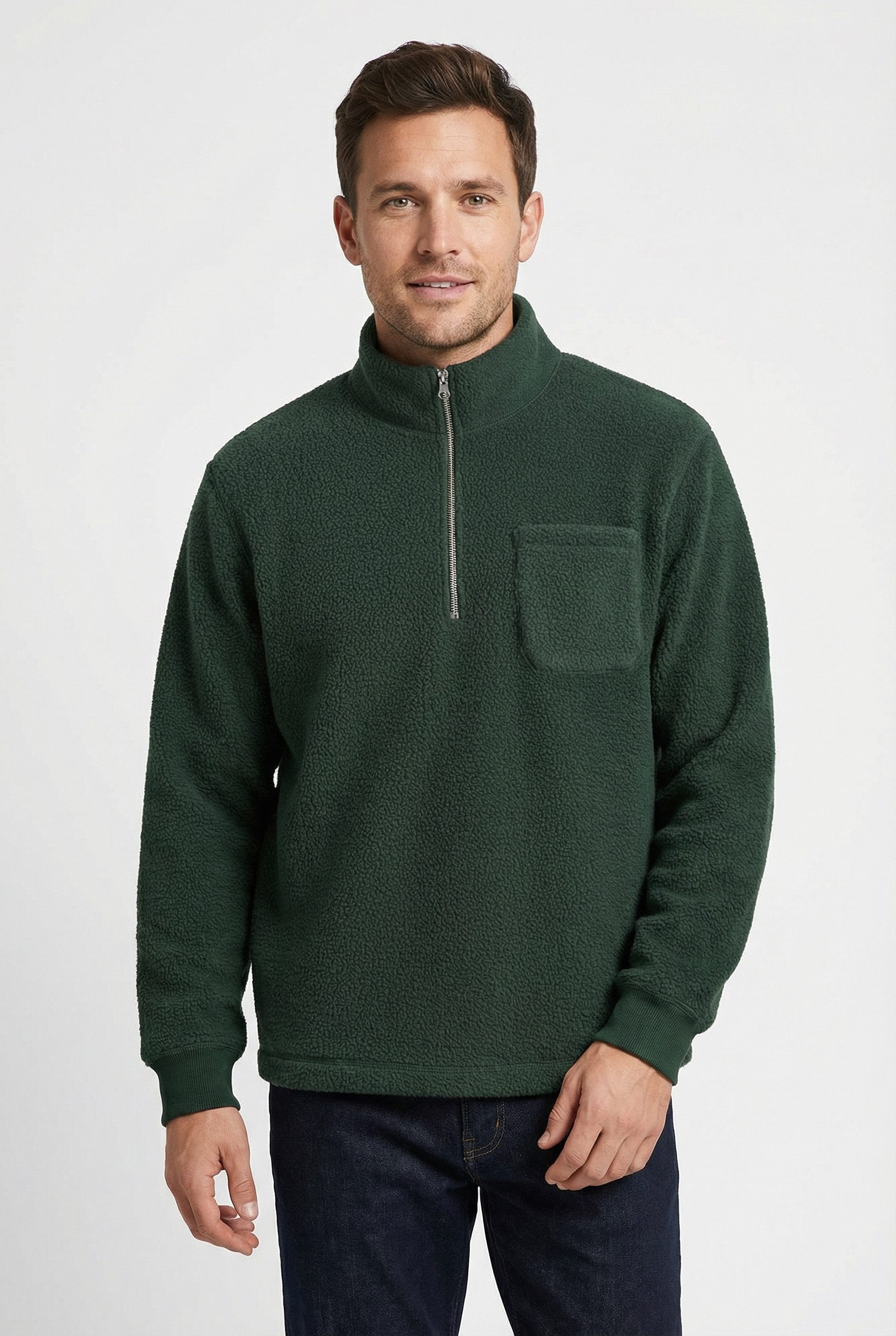 Jack & Jones Sweatshirt JORGREENE TEDDY SWEAT HIGH NECK