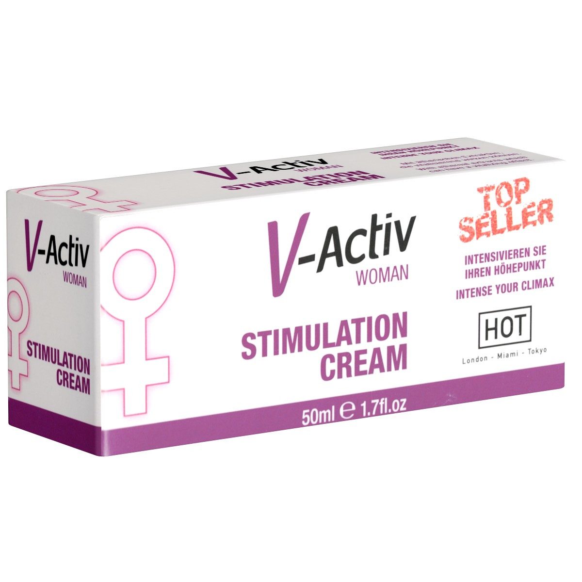 HOT Stimulationsgel V-ACTIV Woman Stimulation Cream, Tube mit 50ml, 1-tlg., stimulierende Klitoriscreme für prickelnde Empfindungen