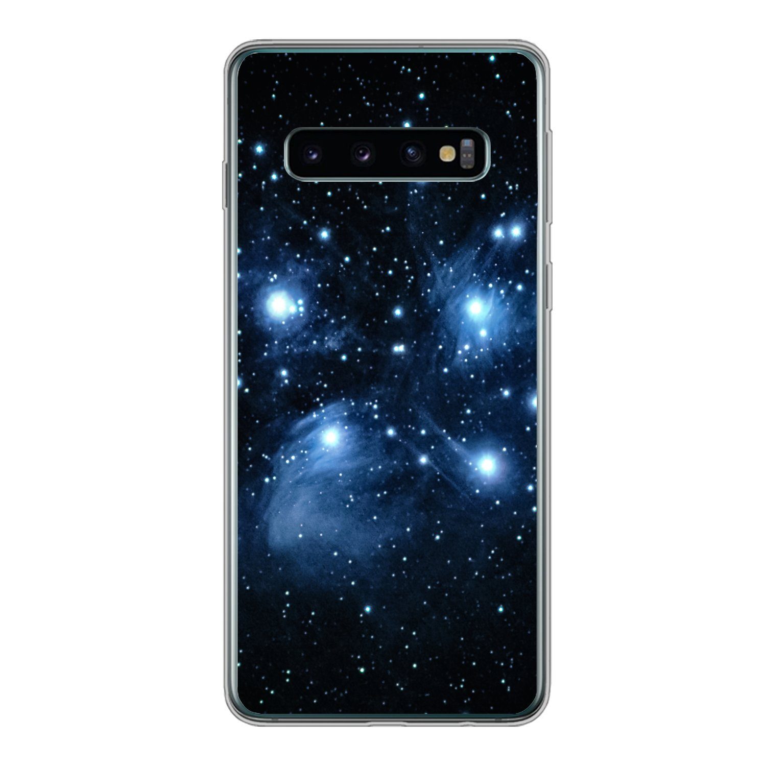 MuchoWow Handyhülle für Samsung Galaxy S10 Universum - Planeten - Sterne - Jungen - Mädche, Phone Case, Silikon, Schutzhülle Dünn