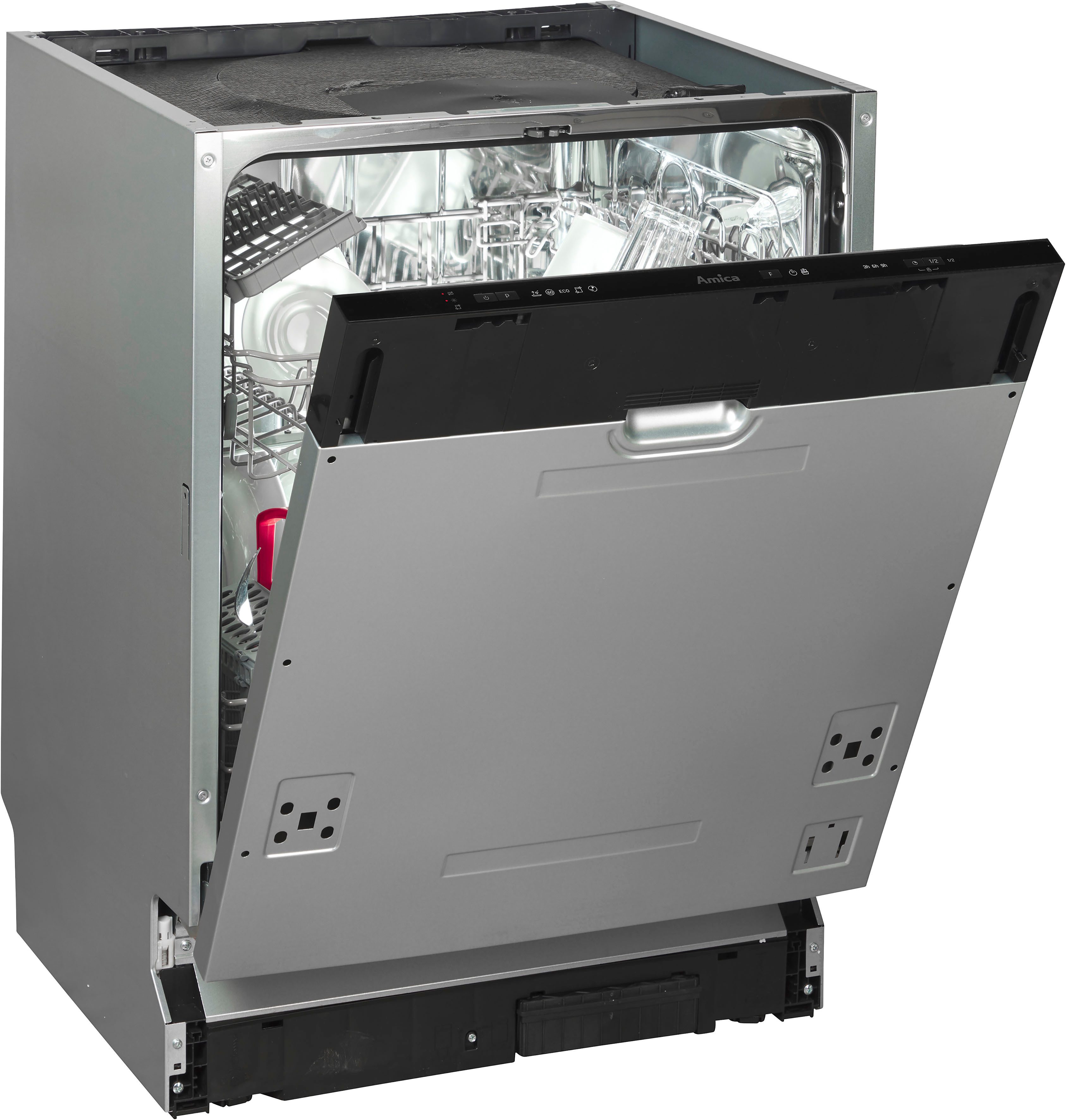 Amica vollintegrierbarer Geschirrspüler EGSPV 597 210, 12 Maßgedecke, Geschirrspüler mit smarten Programmen und komfortabler Planung