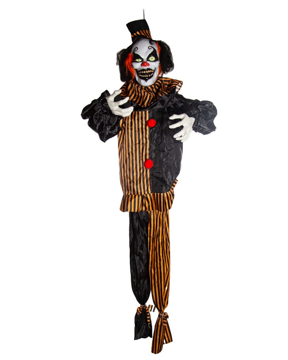 Dekoobjekt Gloomy der zitternde Horrorclown mit Leuchtaugen &
