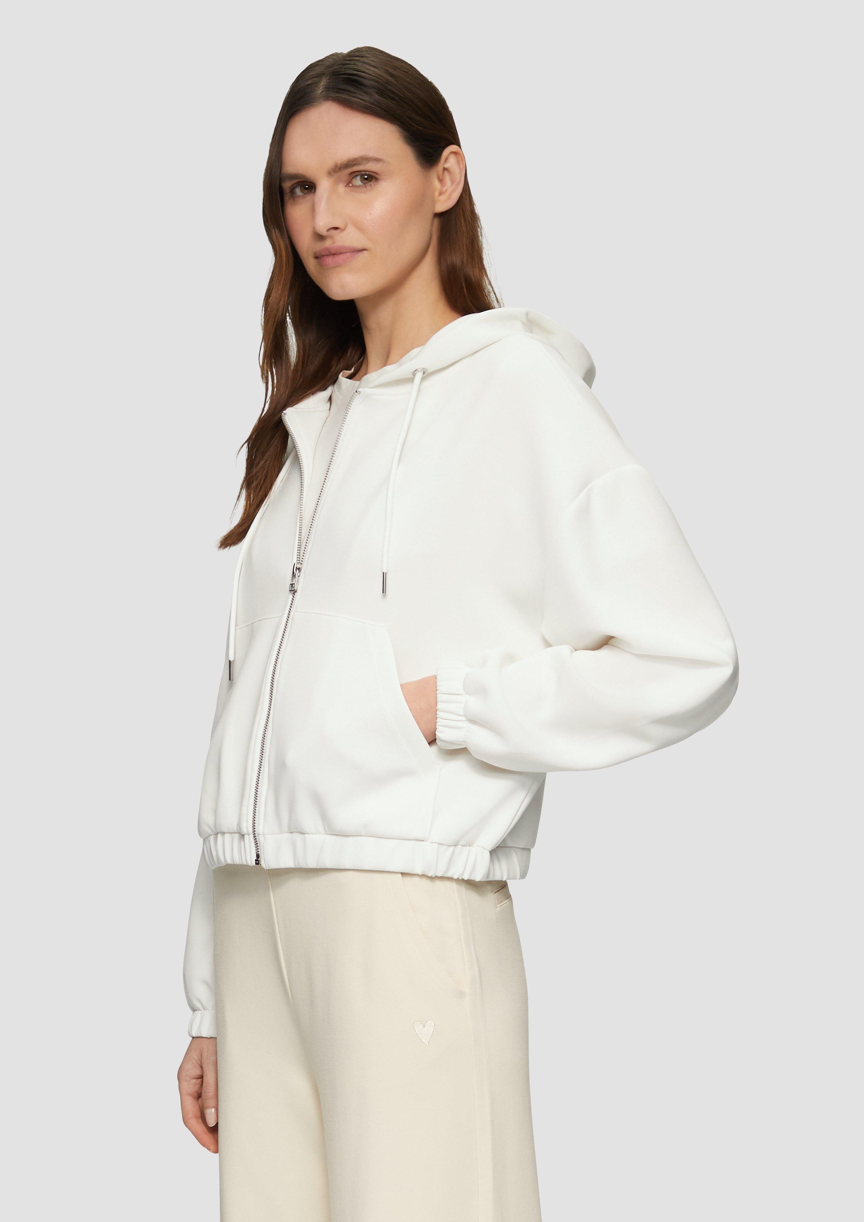 s.Oliver Sweatshirt Scuba-Sweatjacke aus Modalmix im günstig online kaufen