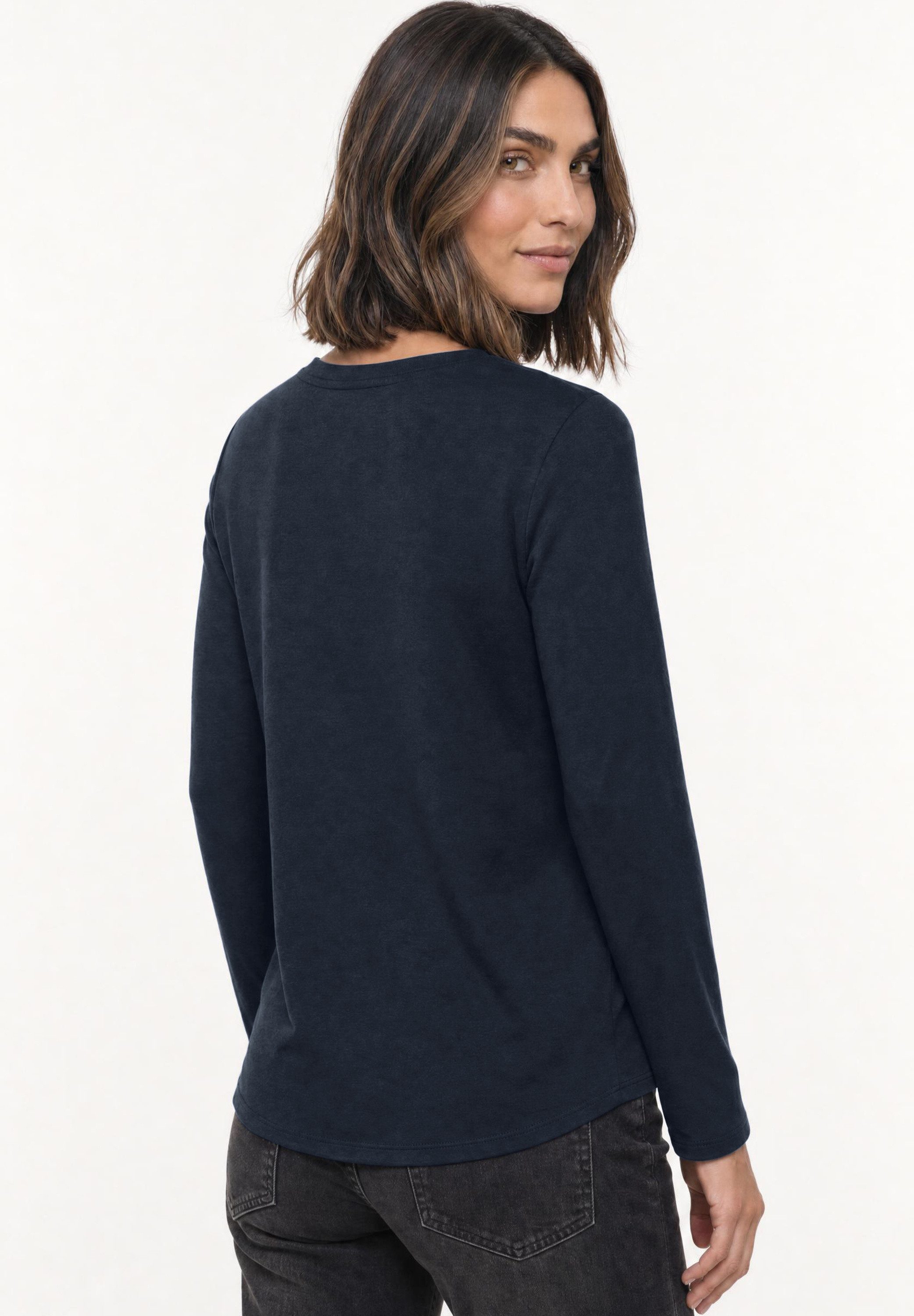 STREET ONE Langarmshirt aus reiner Baumwolle – Bild 2 von 5