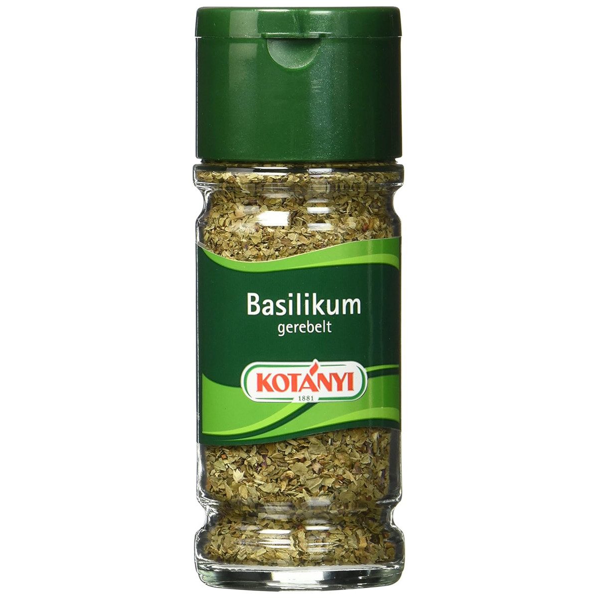 KOTANYI Gewürz, Kotanyi Basilikum gerebelt und getrocknet für köstliche Aromen 15g